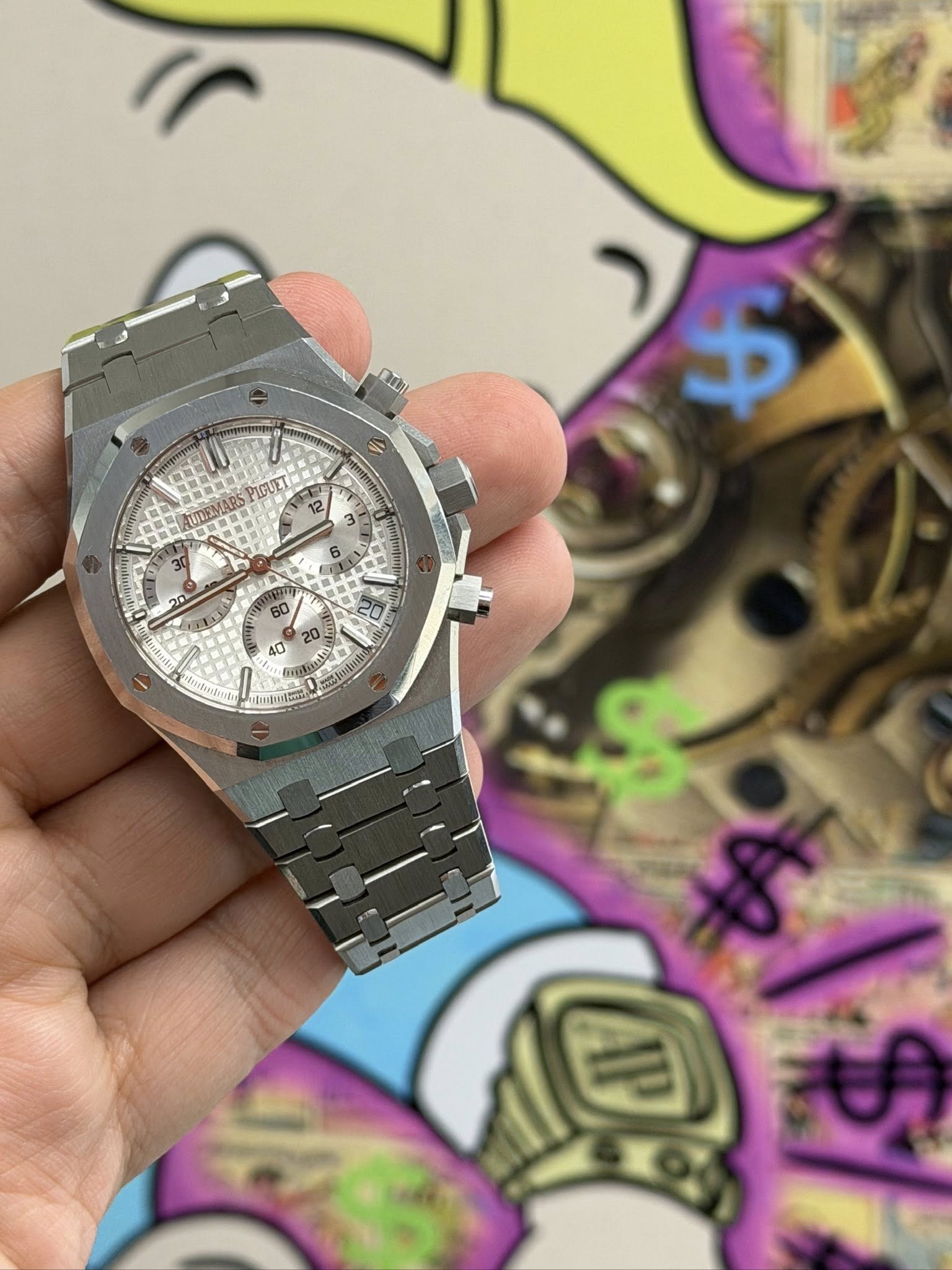 May be an image of wrist watch and text