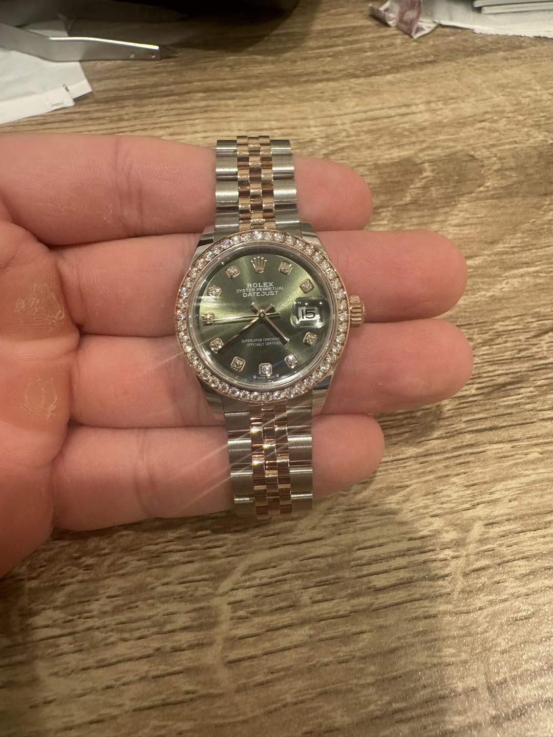 May be an image of wrist watch