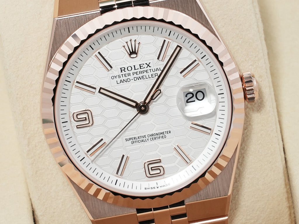 May be an image of wrist watch and text that says 'ROLEX PERPETUAL OYSTERPERPETUAL W Il OYSTER LAND-DWELLER LAND DWELLER 20 פ II SUPERL SUPERLATIVE.CHRONDNETER…
