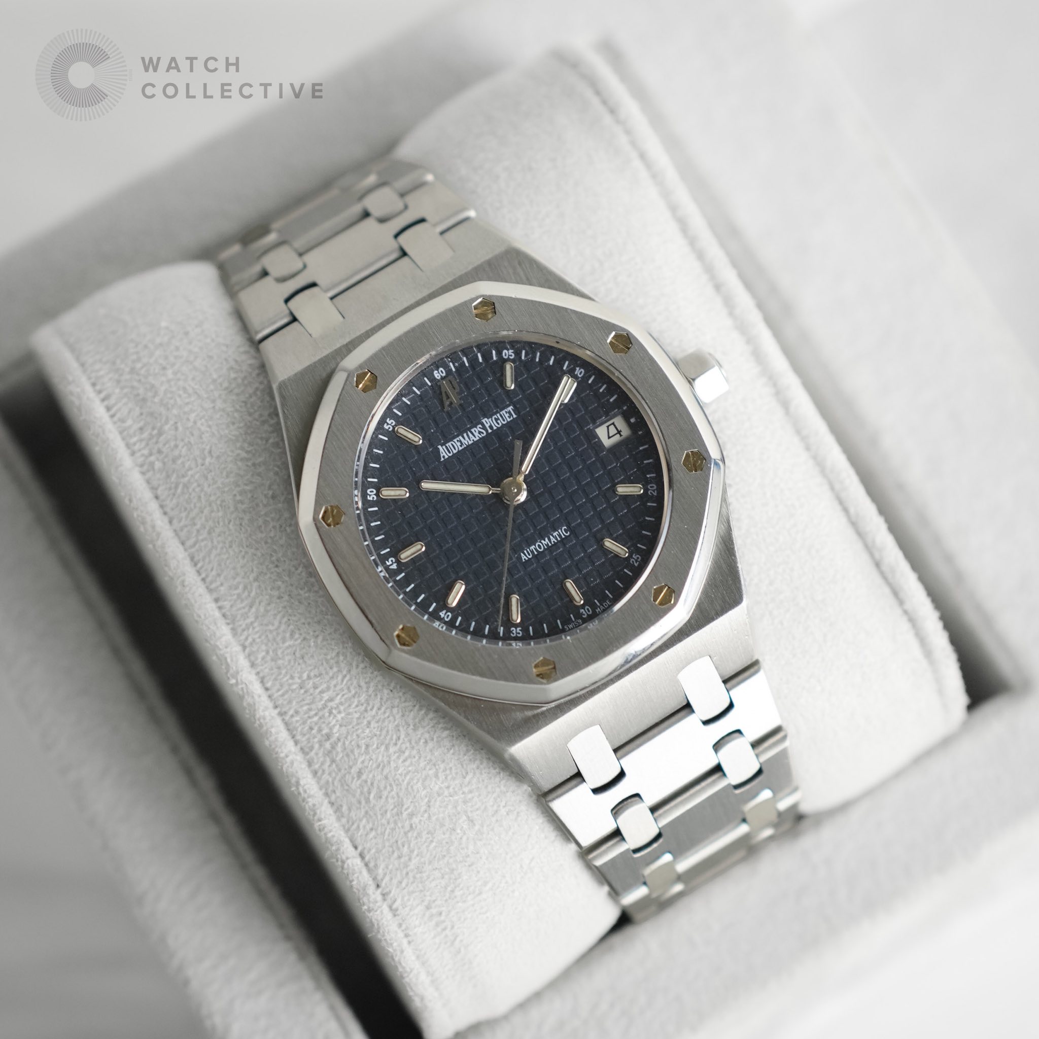 May be an image of wrist watch and text that says 'WATCH COLLECTIVE 60 55 5 a C 0 PIGUET AUDEMARS 4 en S 50 S - ACTOMATIC 0 40 I I'