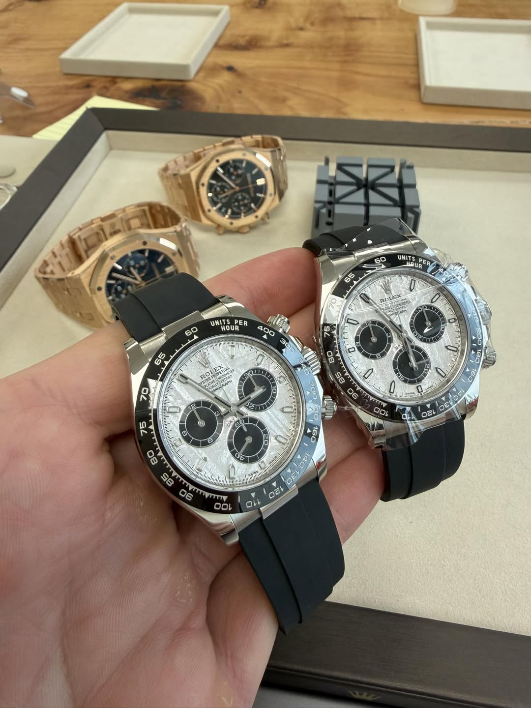 May be an image of wrist watch and text