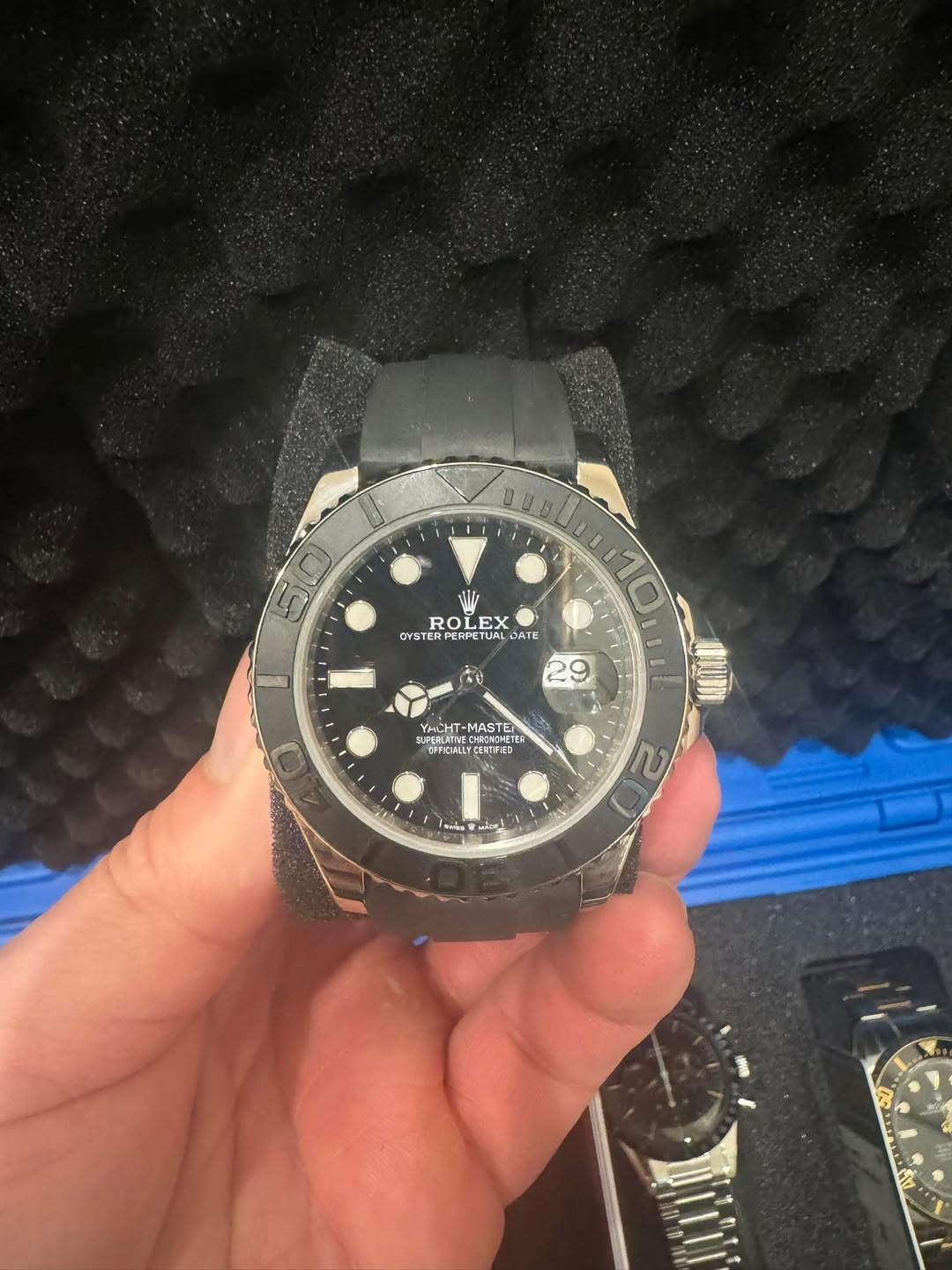 May be an image of wrist watch and text