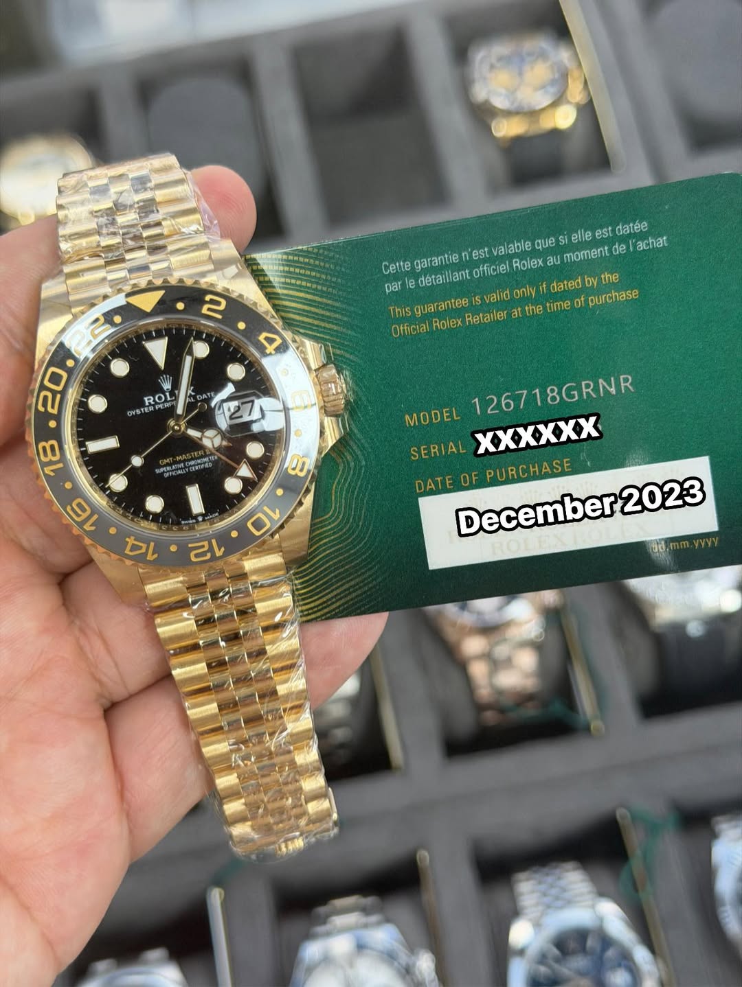 May be an image of wrist watch and text that says '2 Cettegarantie 'est valable Aиe ellee st datée Cette garantie détailianto officiel Rolex au moment de l'achat par…