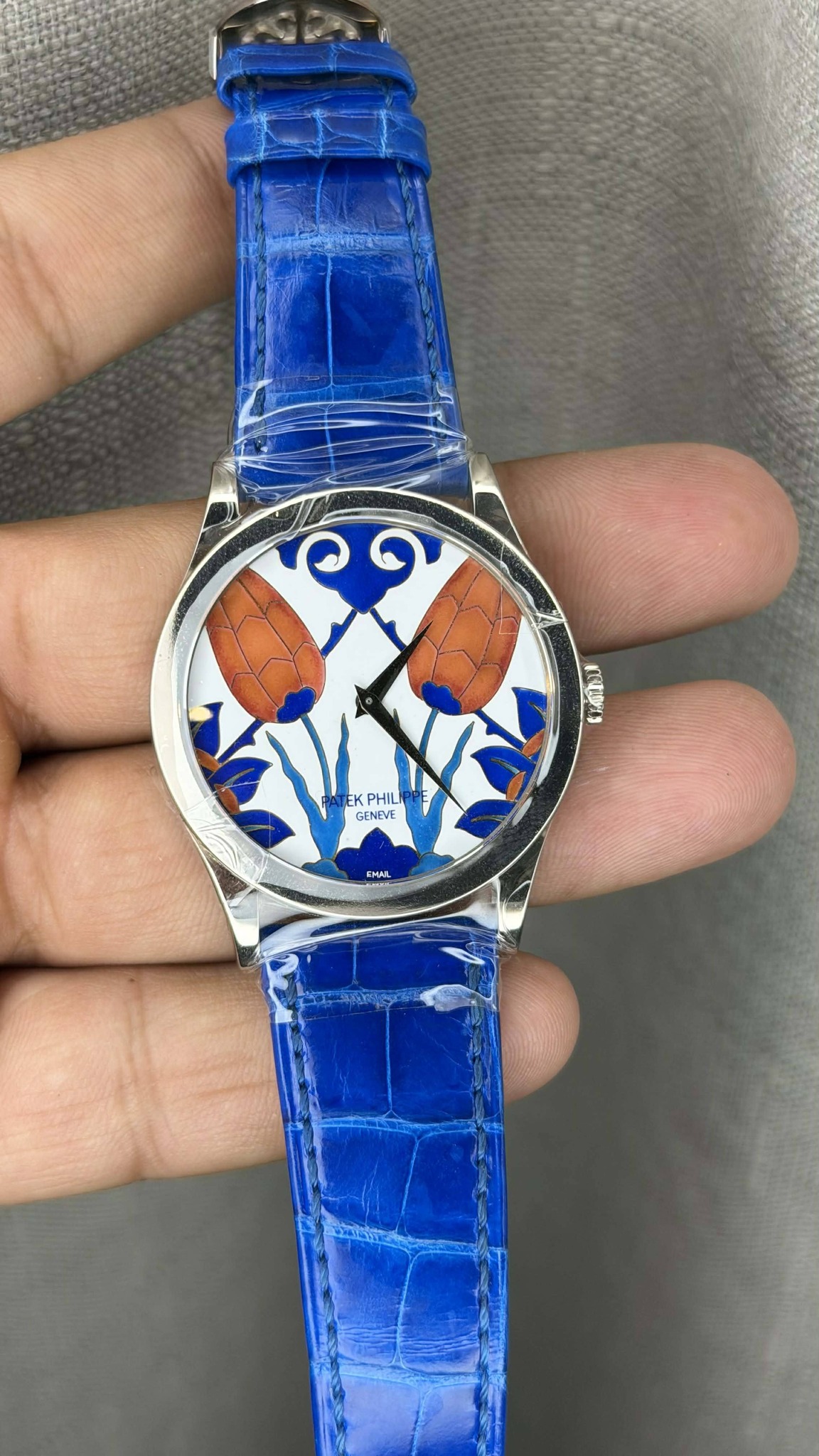 May be an image of wrist watch and text