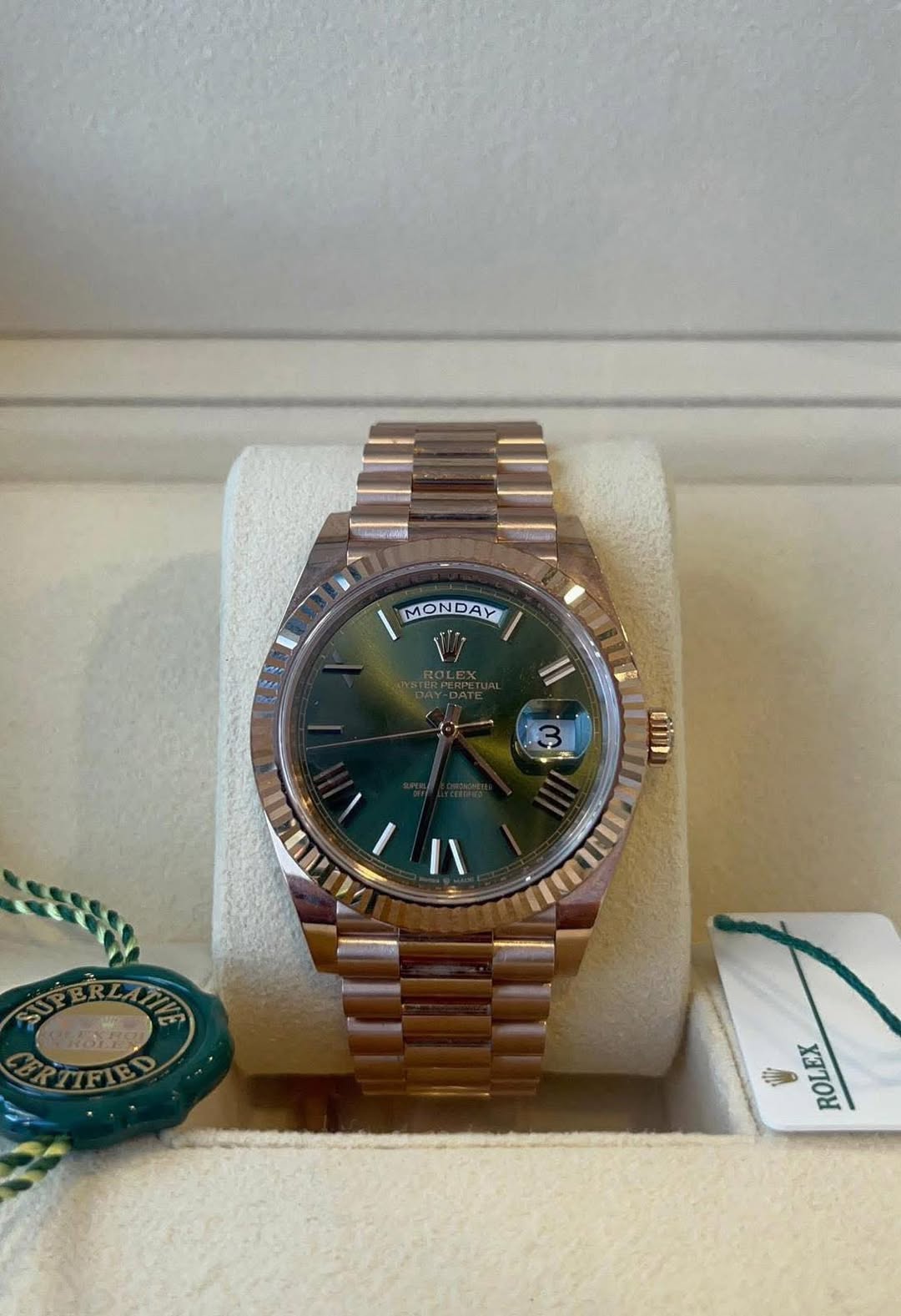 May be an image of wrist watch and text that says 'MONDAY BRTIFIED My ROLEX'