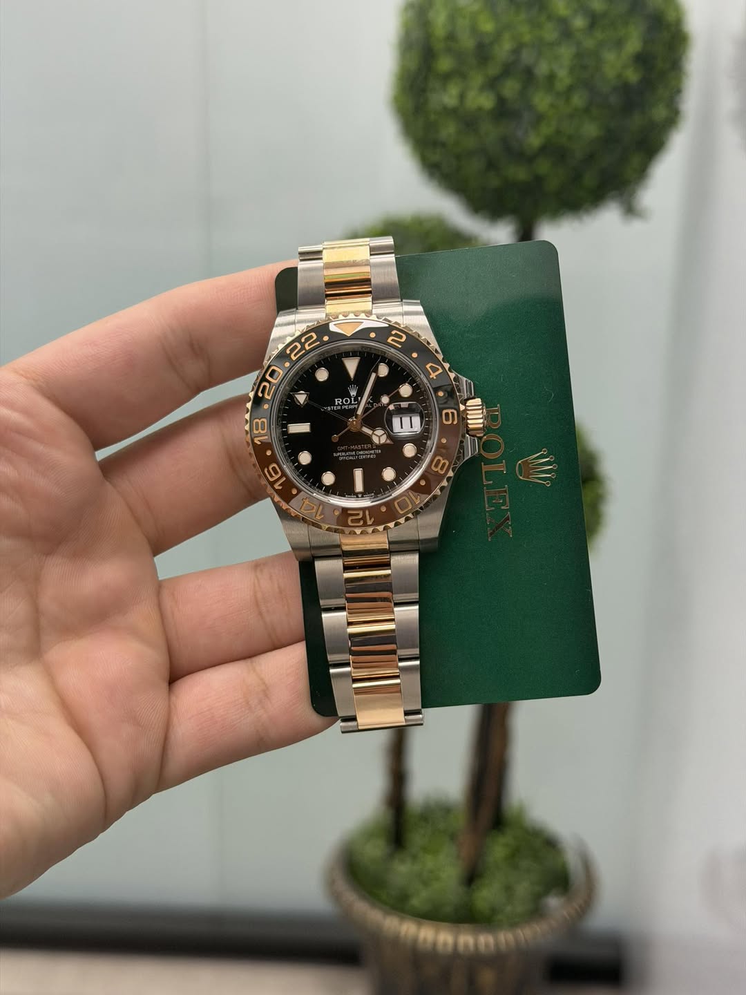 May be an image of wrist watch and text
