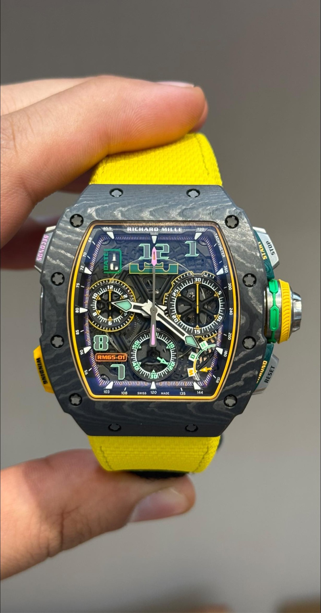 May be an image of digital watch and text