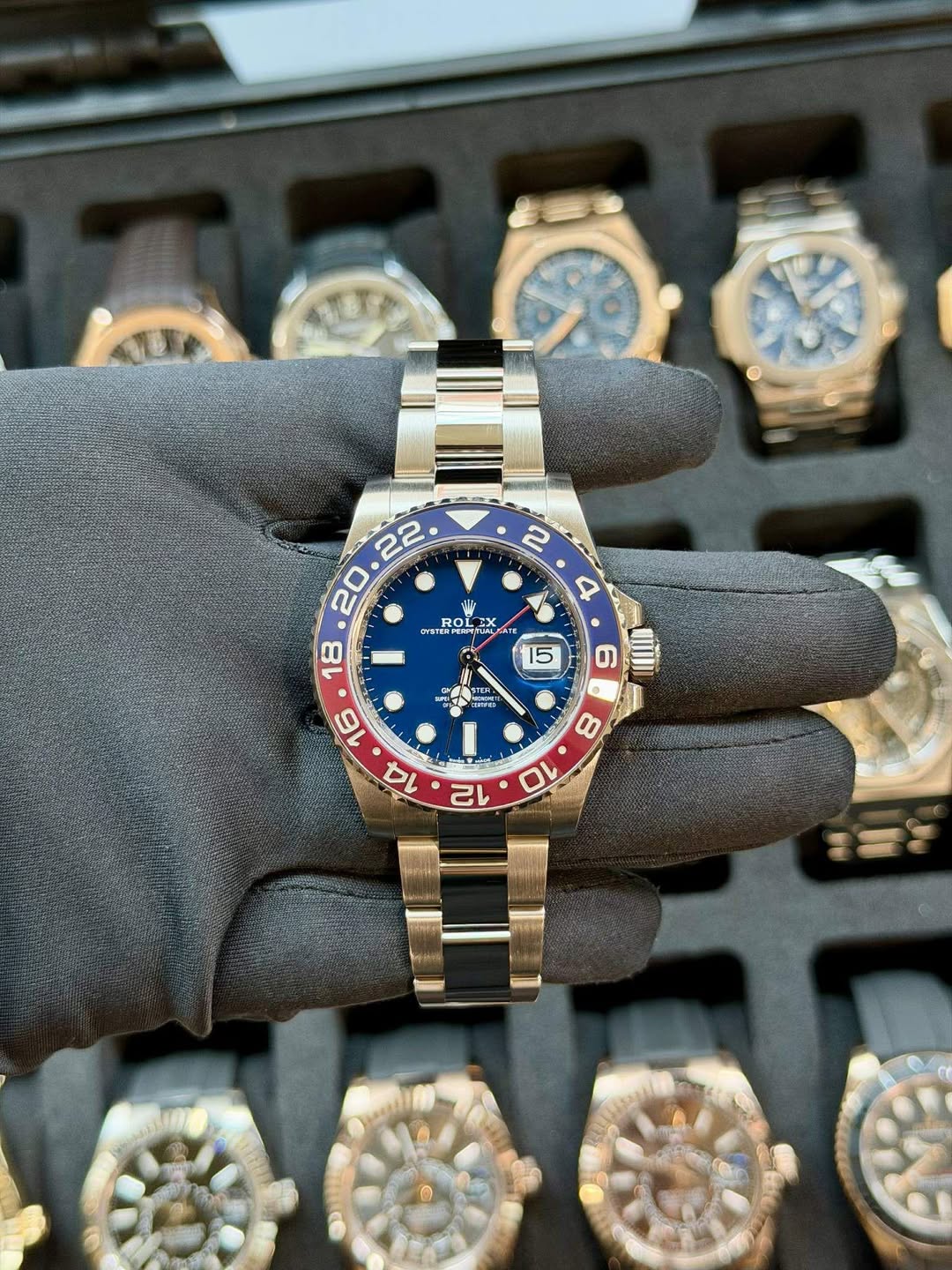 May be an image of wrist watch and text