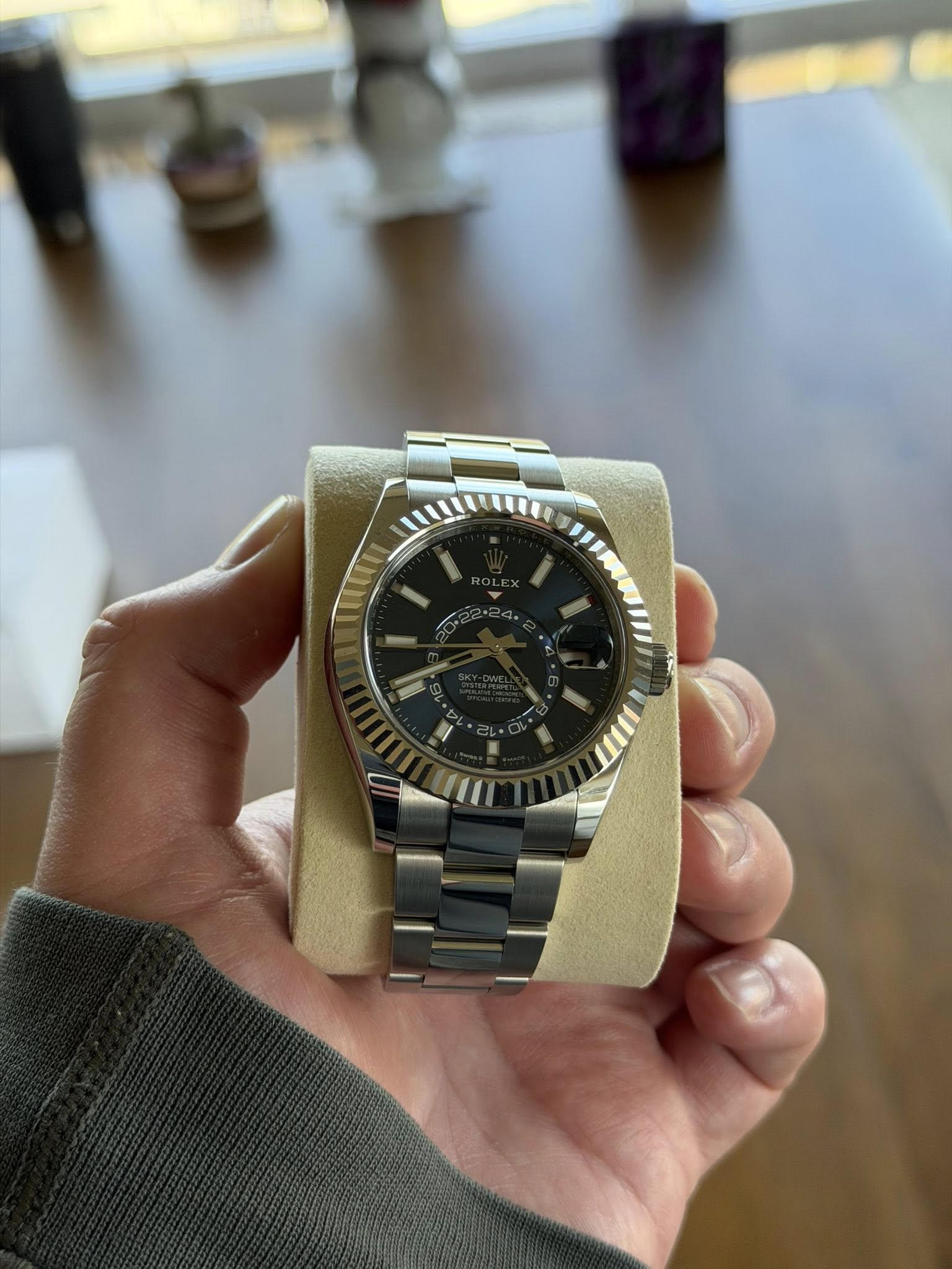 May be an image of wrist watch