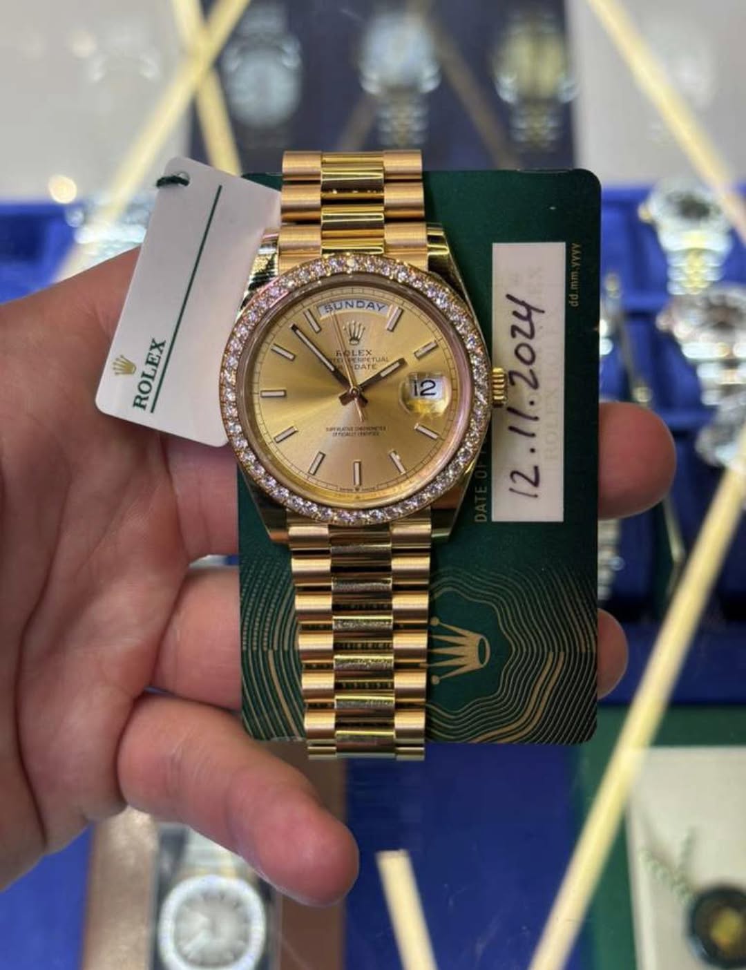 May be an image of wrist watch and text