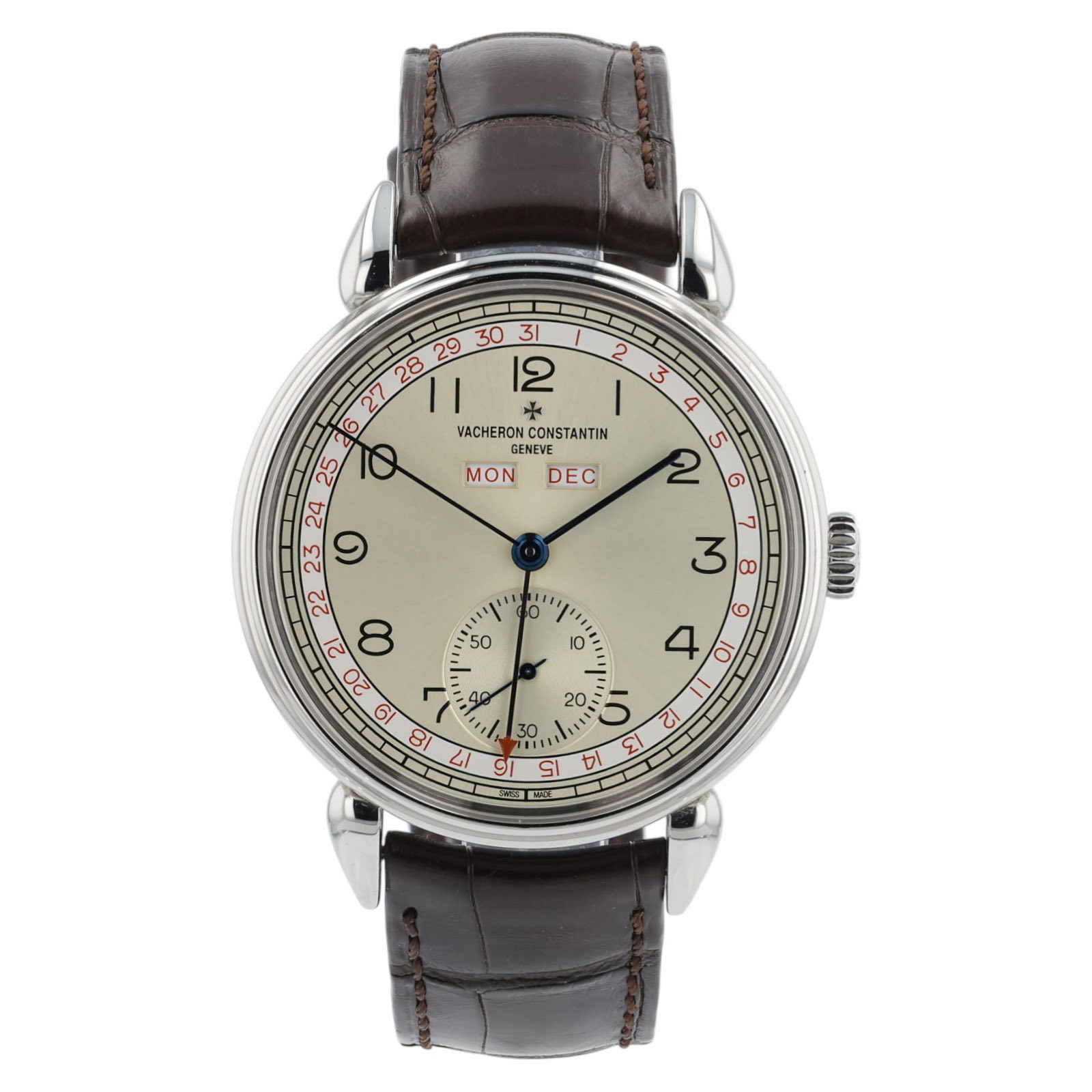 May be an image of wrist watch and text that says ' リ + VACHERON CONSTANTIN 25 10 GENEVE MON DEC ه 23 ம 22 م co ও 81 LI 91 5I 9 = い )) סי ב 다 سى'