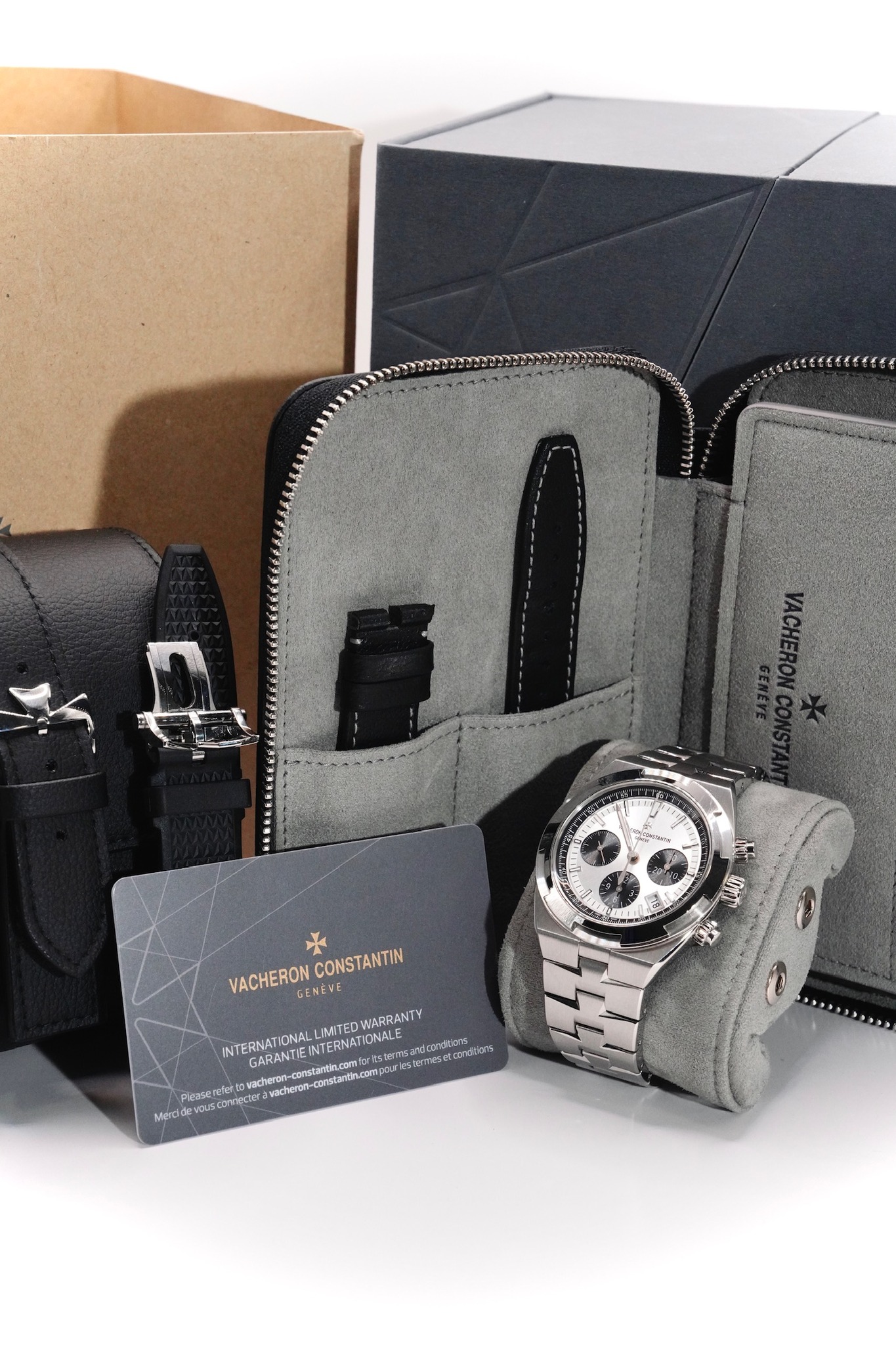 May be an image of leather wallet, wrist watch and text