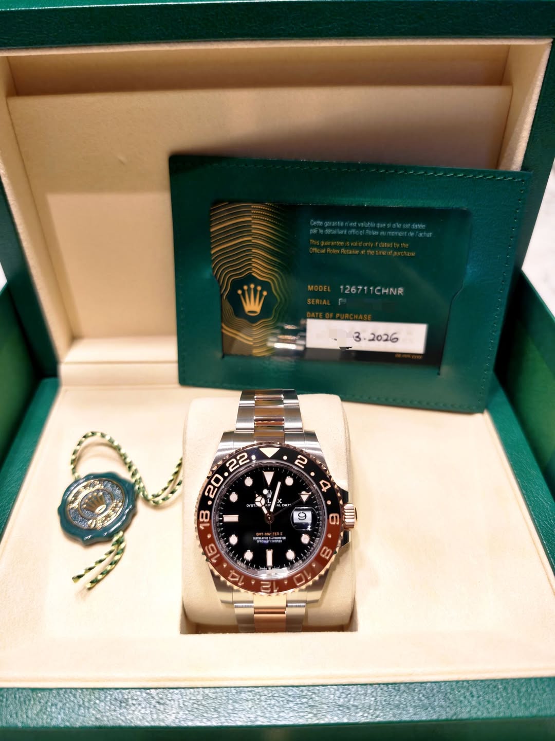May be an image of wrist watch and text that says '126711CHNR న 4 4 ١ DAP: AP 特屋 6 NII ن নয় 8'