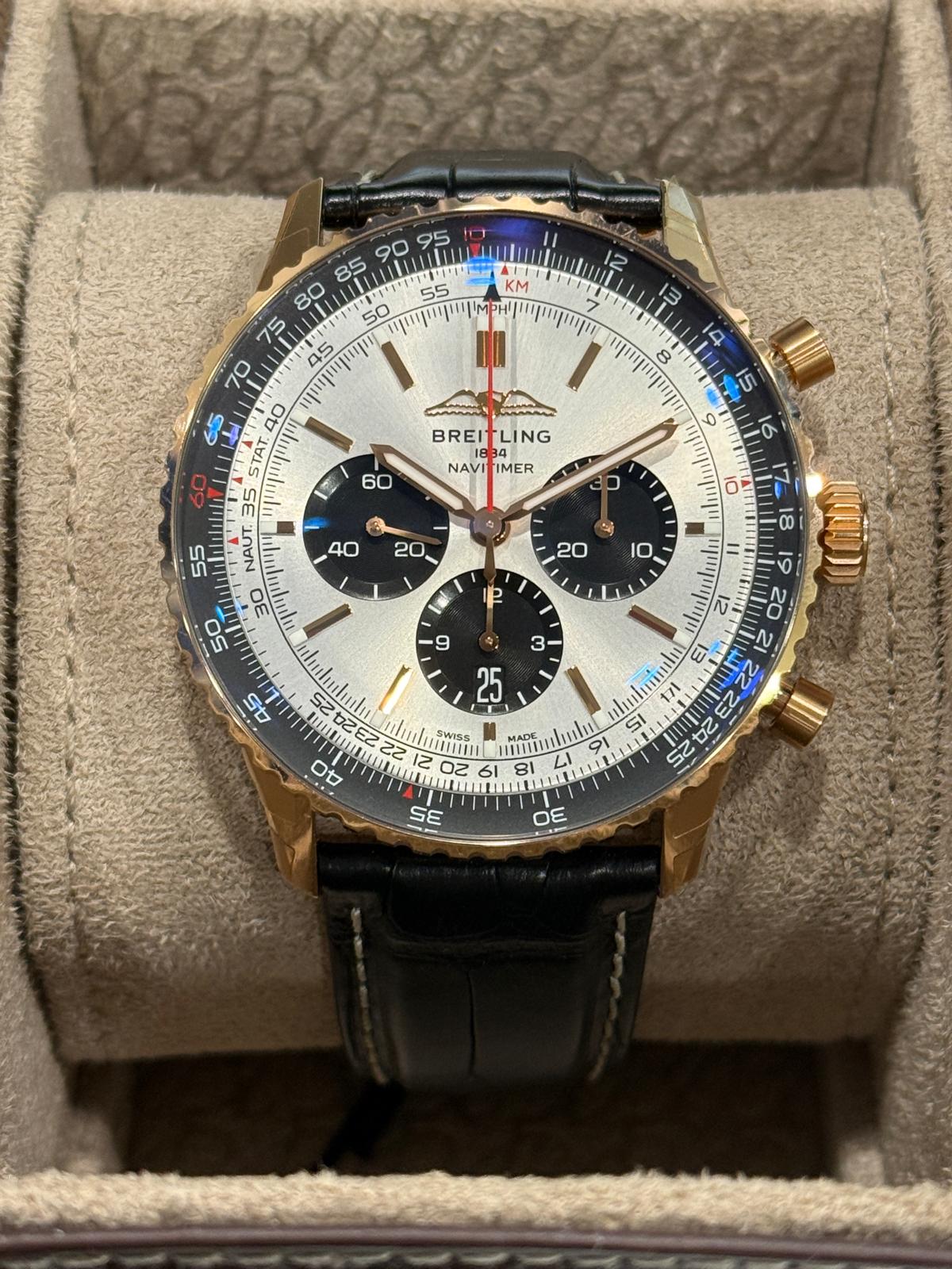 May be an image of wrist watch and text that says 'KM ه 16 85 יוייויויוים KrpKyM 70 40 TAT 35 55 NAUT. 40 50 ! 30 αapи.p a5 BREI BREITLING LING NAVI NAVITIMER IMER I2 ر 7- 80 19…