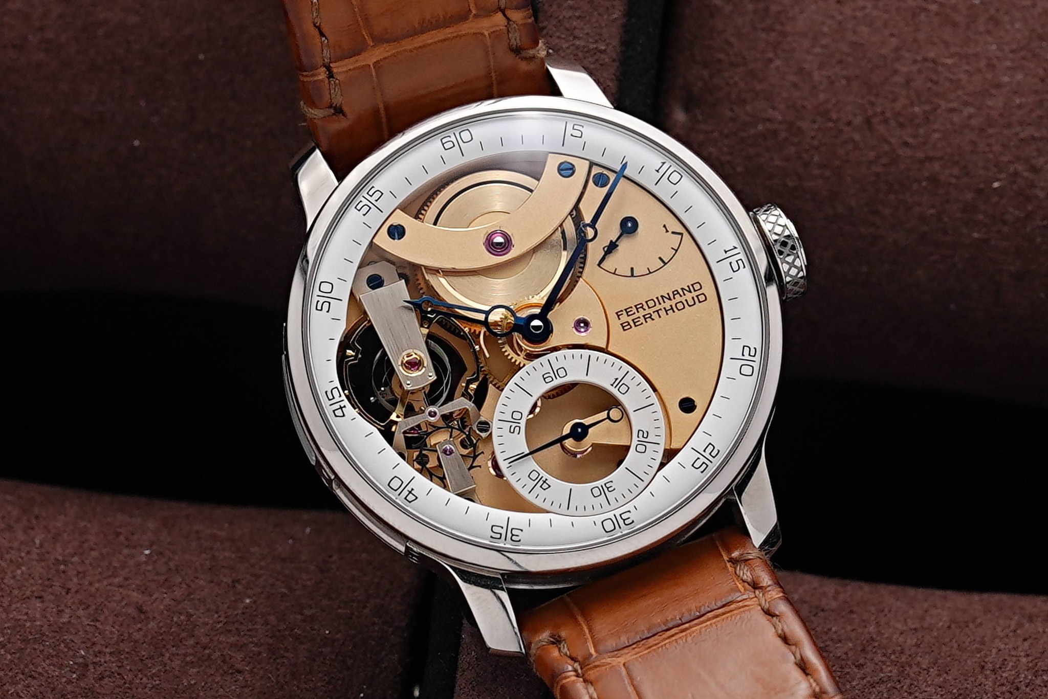 May be an image of wrist watch and text that says '6/0 S 5/5 A 10 50 g 15 FERDINAND BERTHOUD TIU 2 I |0 50 ဟ 210 40 o 吉 52 oIE de 대금기 ١ S/E'