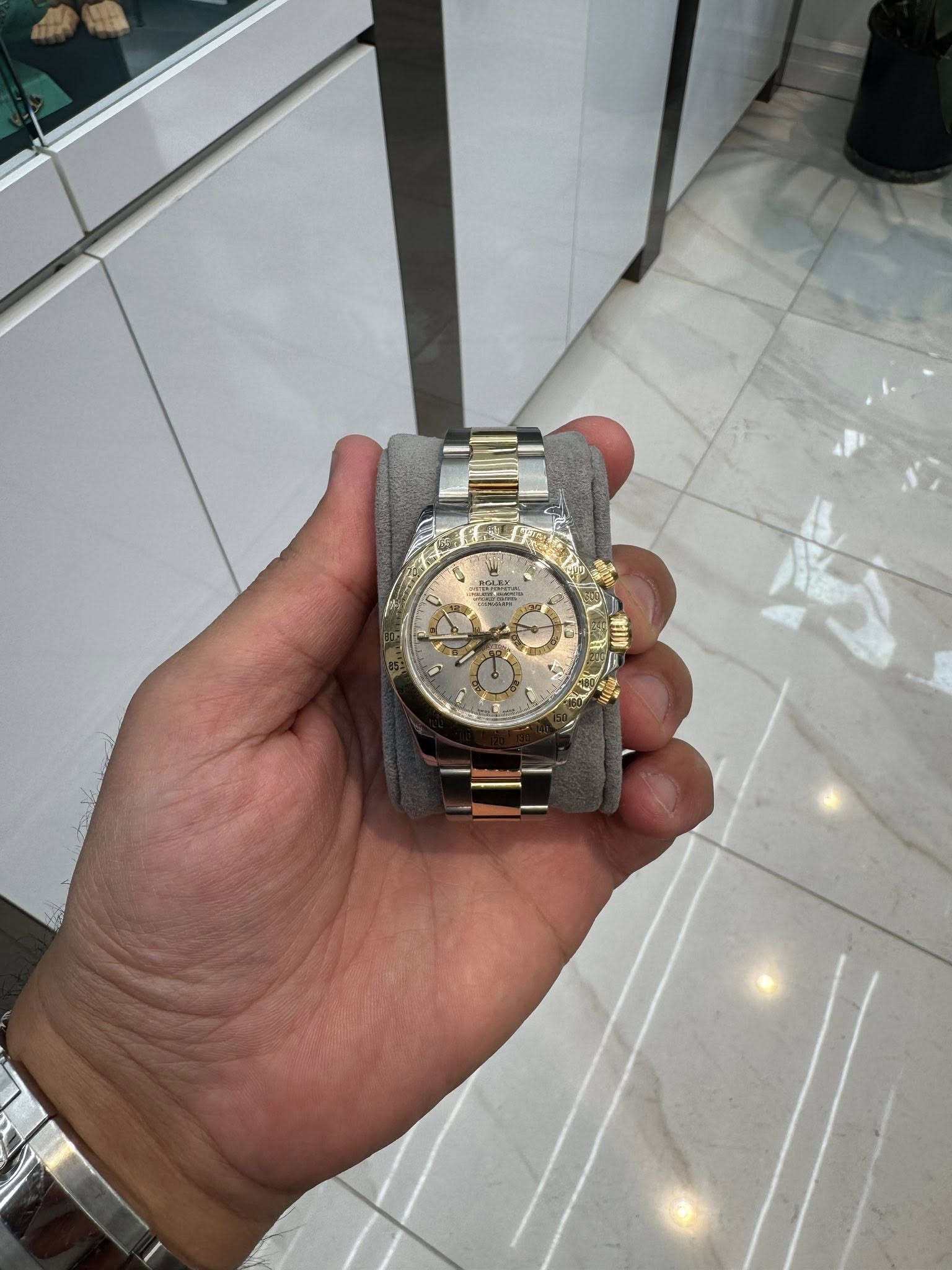 May be an image of wrist watch