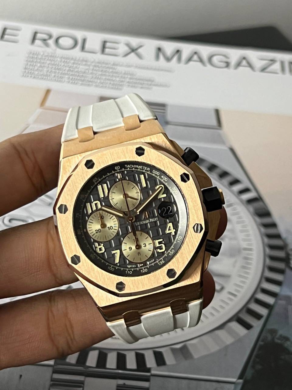 May be an image of wrist watch and text