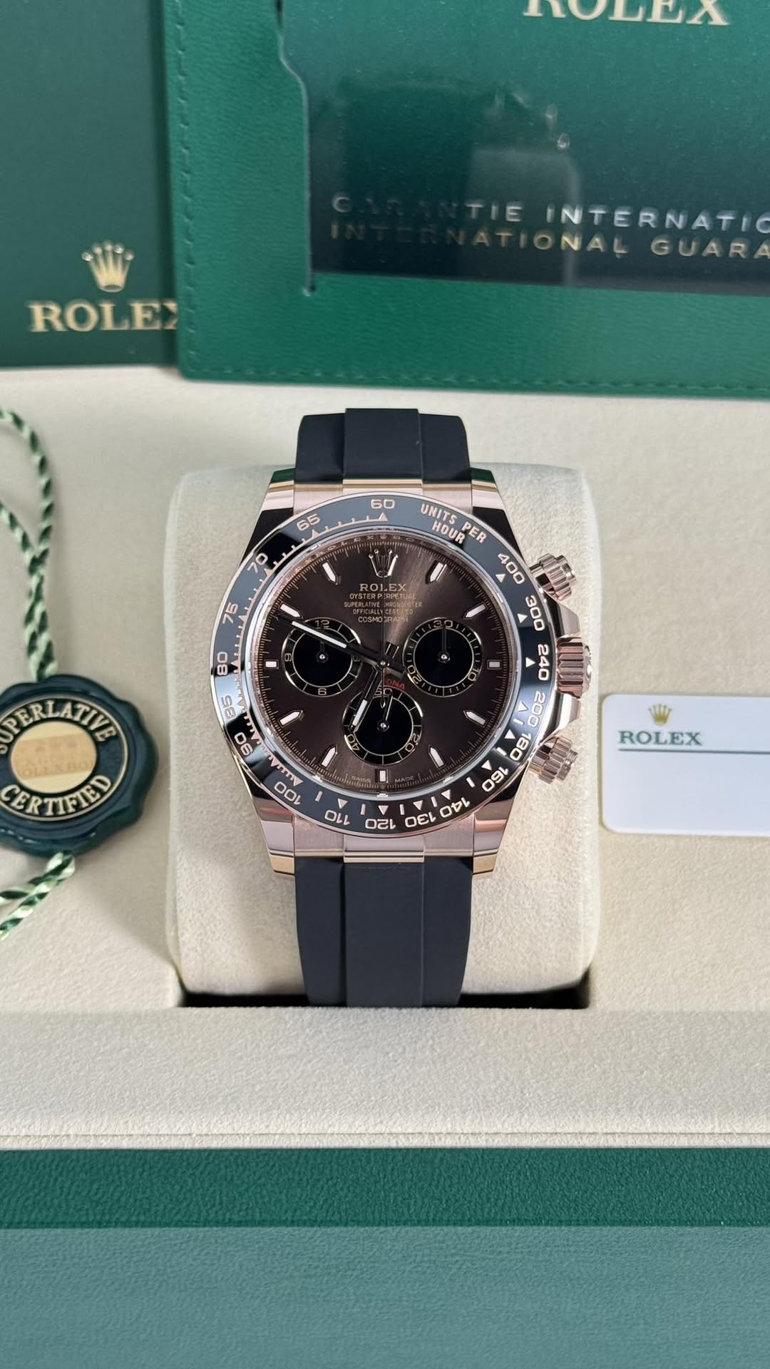 May be an image of wrist watch and text that says 'ro ROLE TIE INTERNATIO NALGUARA NAL GUARA PERLATITE ERTIFIED UNITS HOUR PER ေ 080 0 09 9L 120 សរ M DEL סם Dt 35 90 E 10 10L OL…