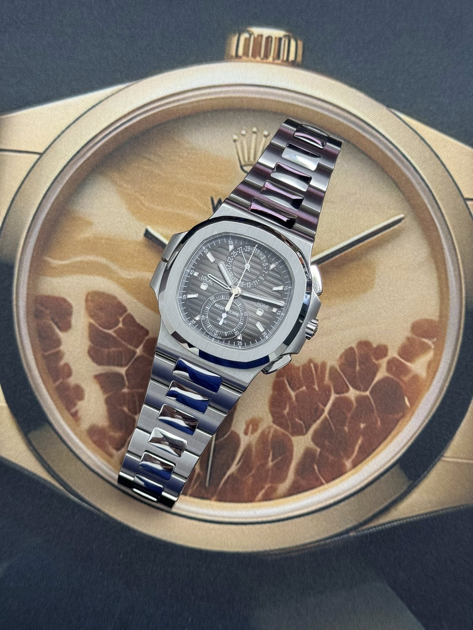 May be an image of wrist watch and text