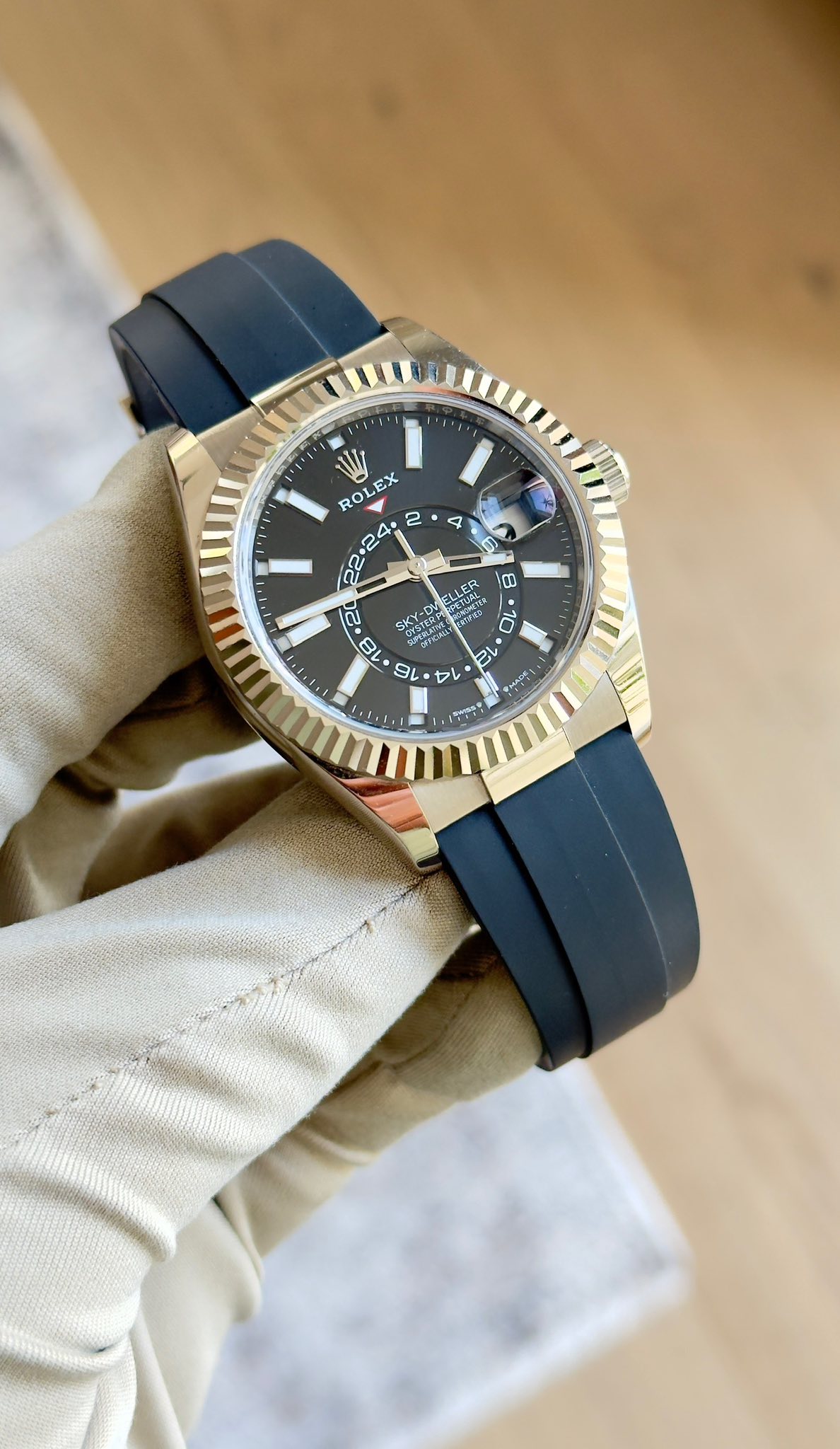 May be an image of wrist watch and text