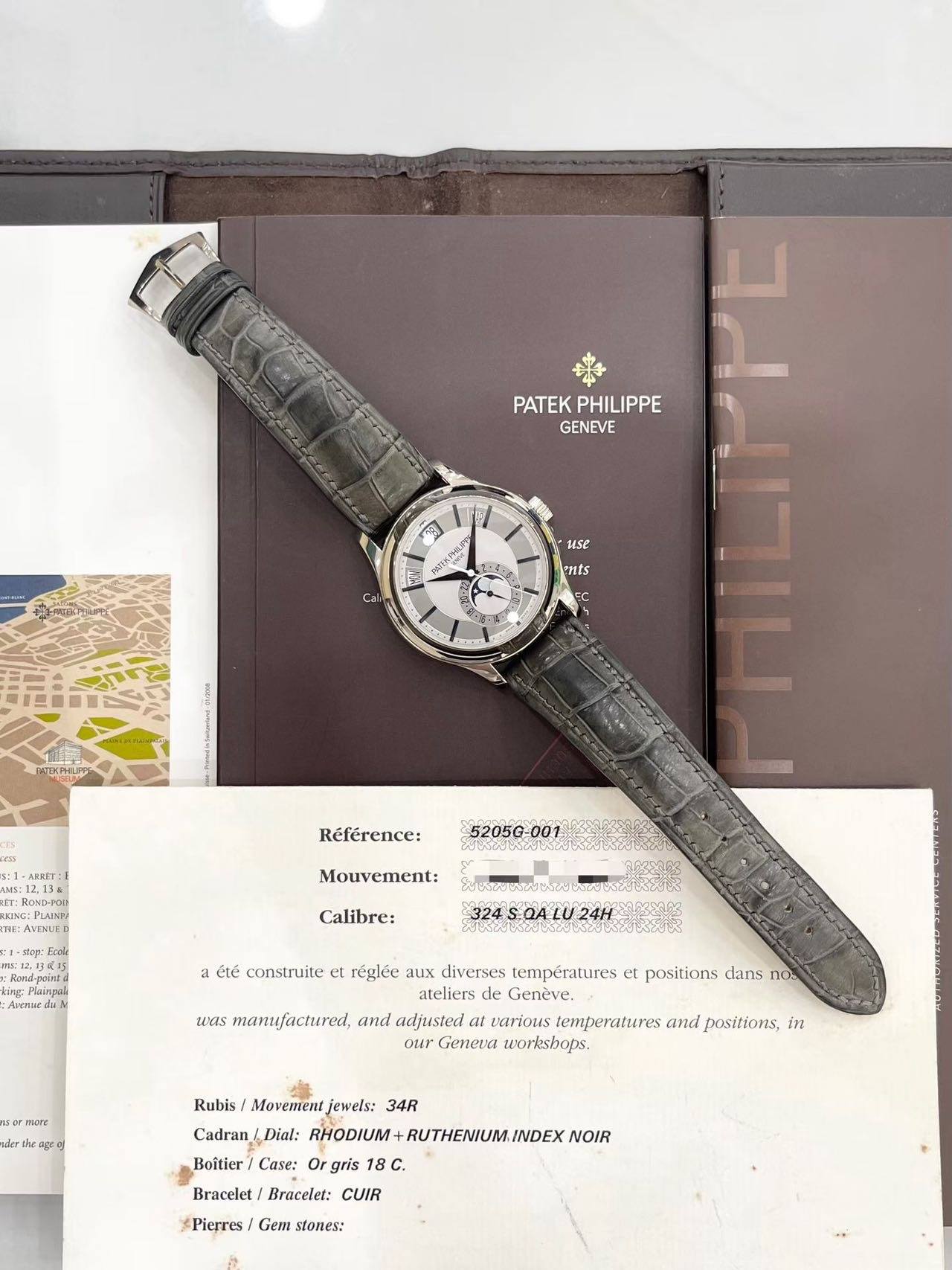 May be an image of wrist watch and text that says 'PATEK PATEKPHILIPPE PHILIPPE GENEVE HSE Cal ents نك ล้งวากล POTEKPHUPO rS5 AFArT: Référence: CPust AVENUED Mouvement: M อปรอยิ…