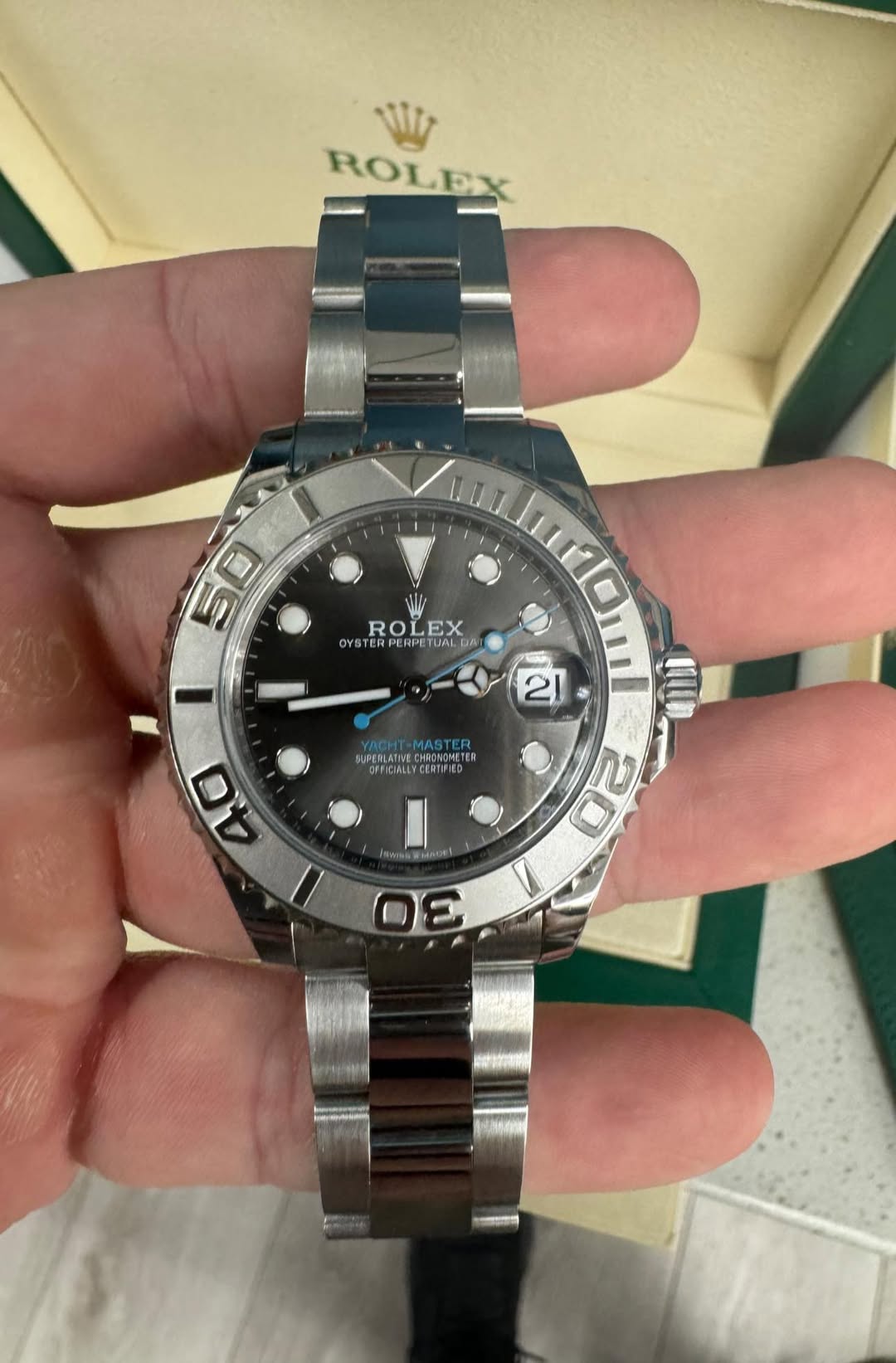 May be an image of wrist watch and text