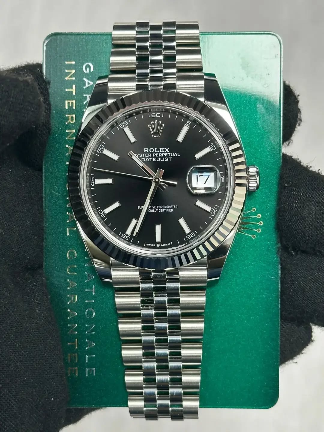 May be an image of wrist watch and text that says '60 55 I 1 INTERN GAR GA 50 5 5 ROLEX YSTER TERPERPE TERPERPETUAL RPERPETI TUAL DATEJUST DATEJUST EJUST DAT SUP 40…