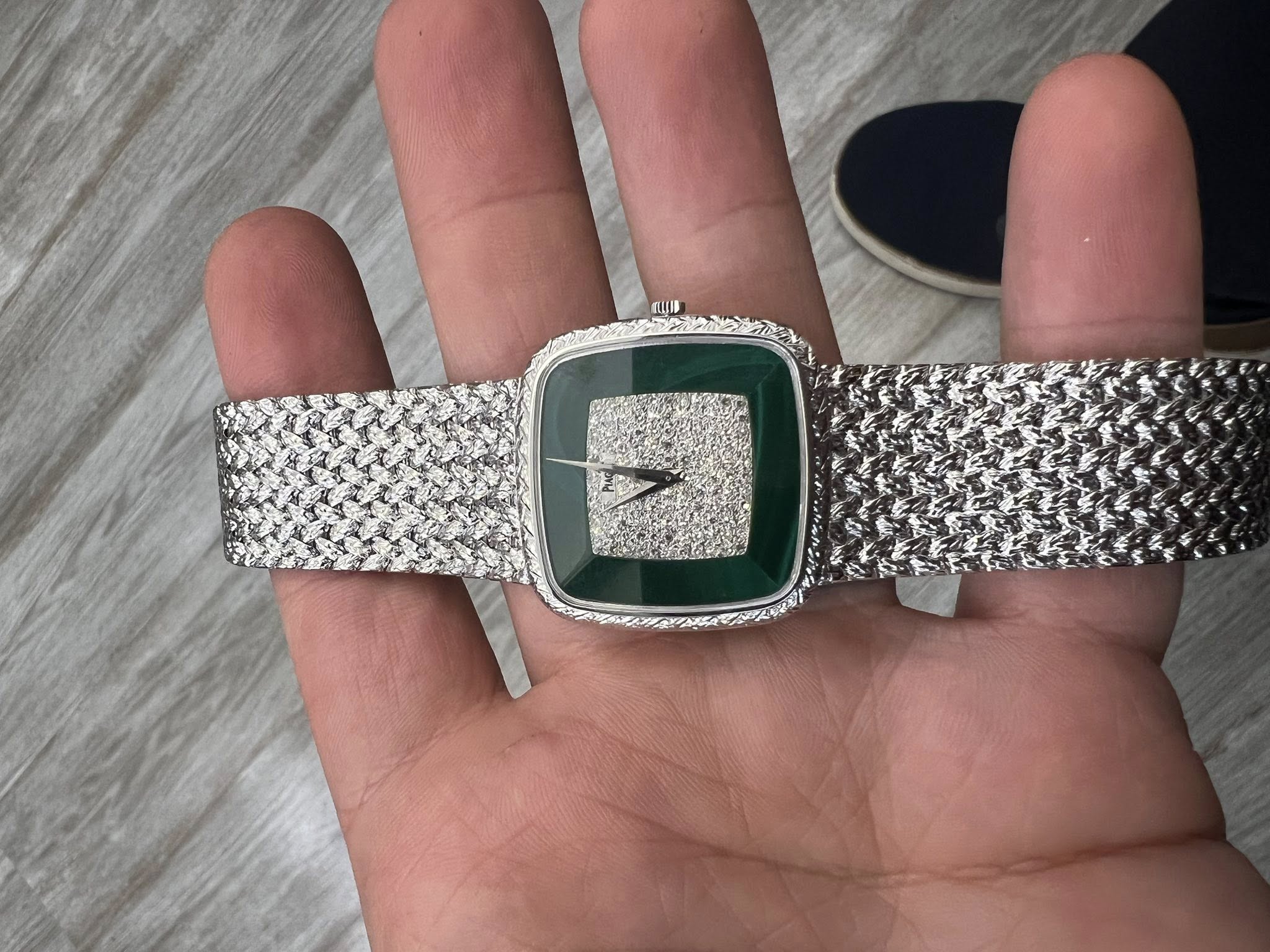 May be an image of wrist watch
