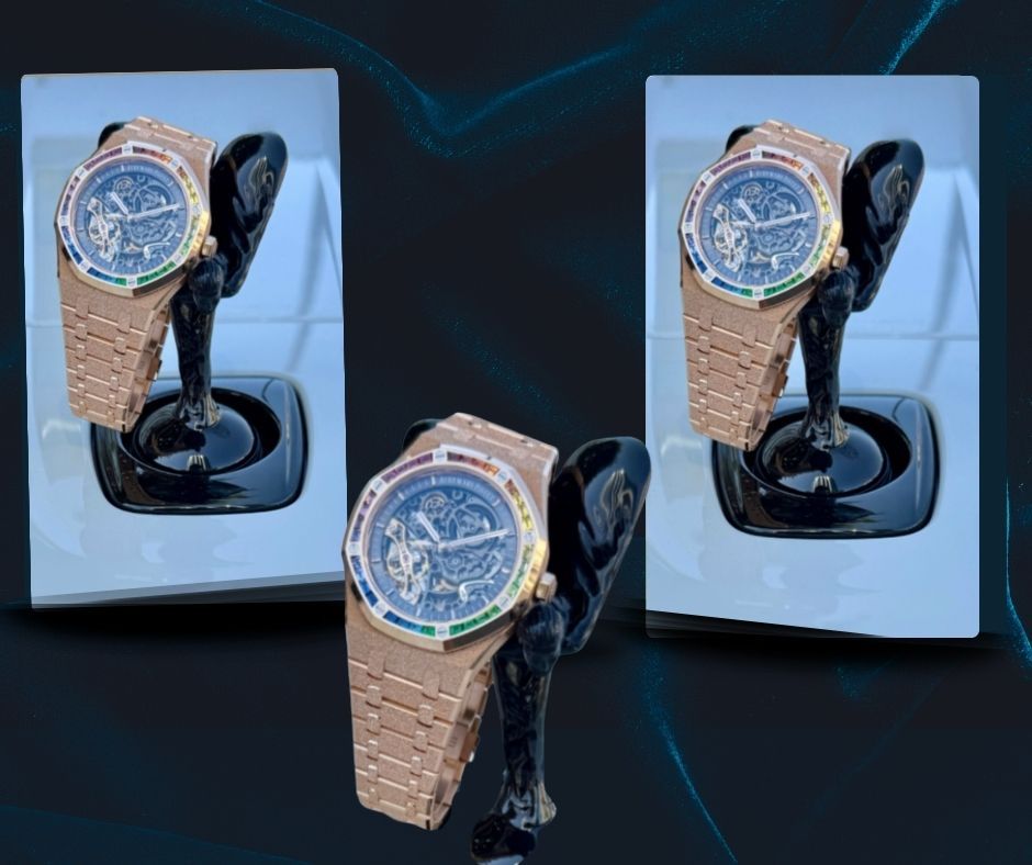 May be an image of wrist watch and text