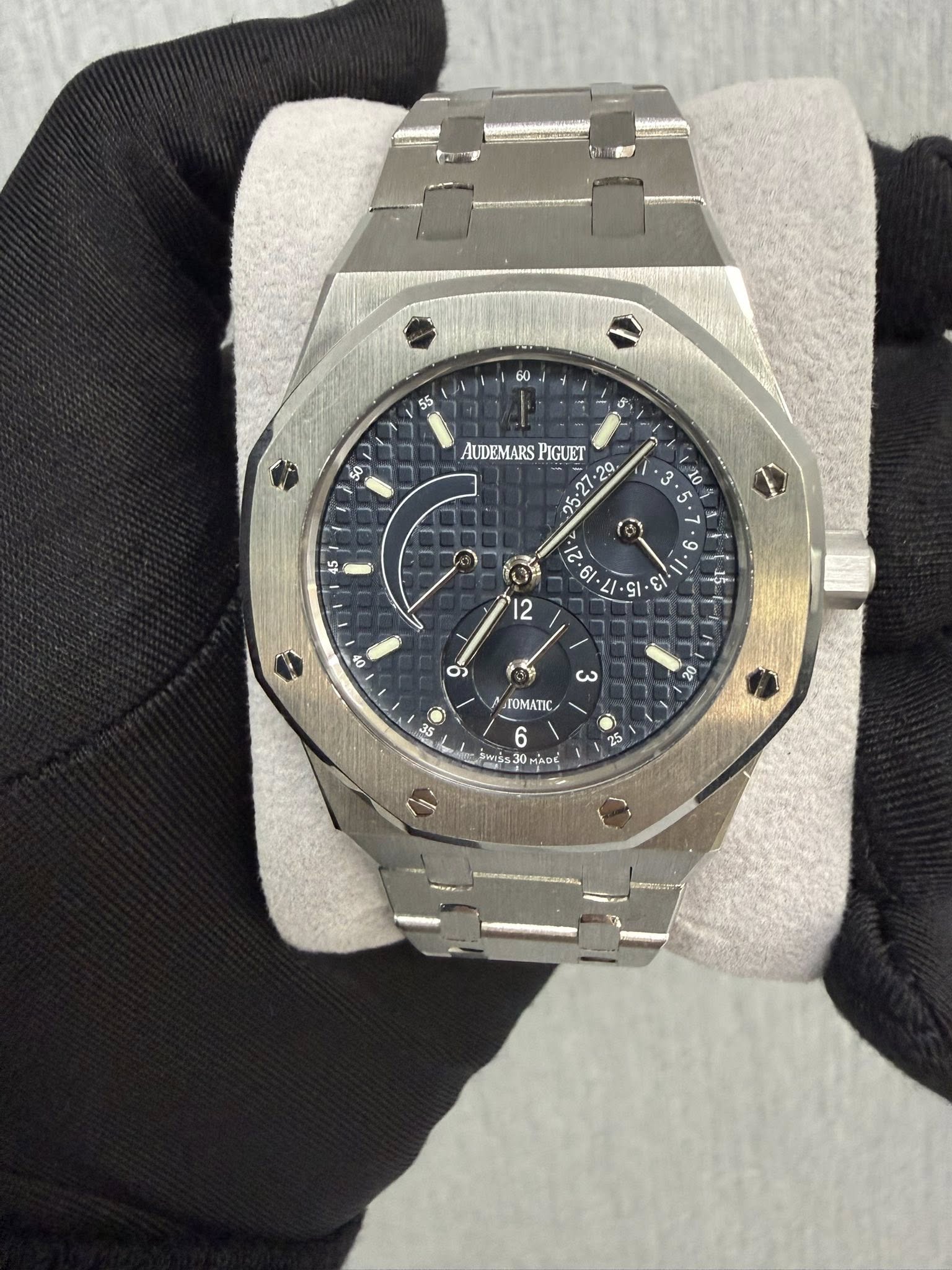 May be an image of wrist watch and text that says '55 50 50 AUDEMARS PIGUET ° م 61 = فی 51 3 CI 12 01 රා ω 02 TOMATIC 45 35 6 WIS530 HADE 25 ن'
