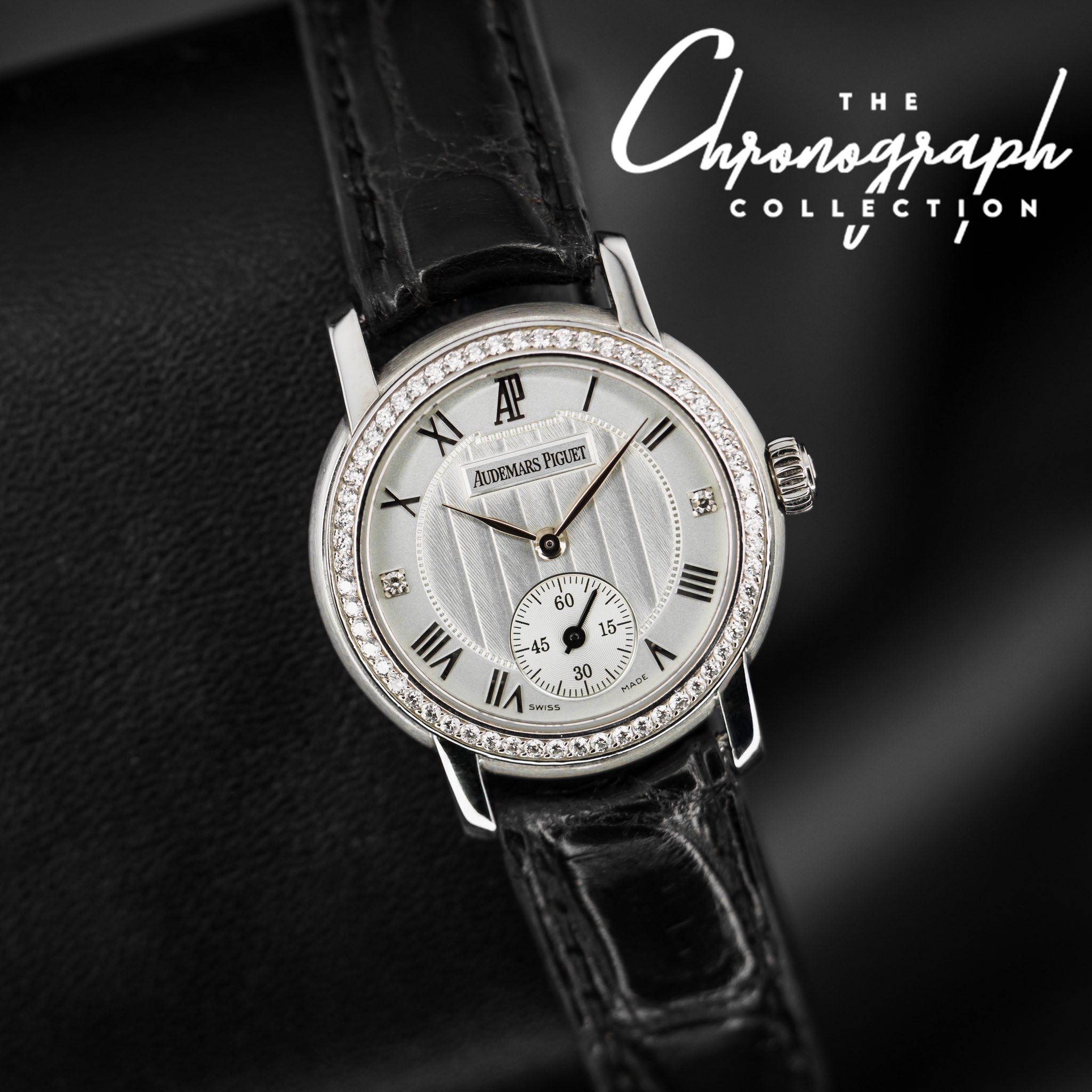May be an image of wrist watch and text that says 'Arjaniijaph THE COLLECTION TION XI A AUDEMARS PIGUET X I1 F6 ግ 町 60 የንን VIII 45 ١٨٨ SISS ms5 ከደ LE1 IIII 15- 30 2 L Jl LAOE or…