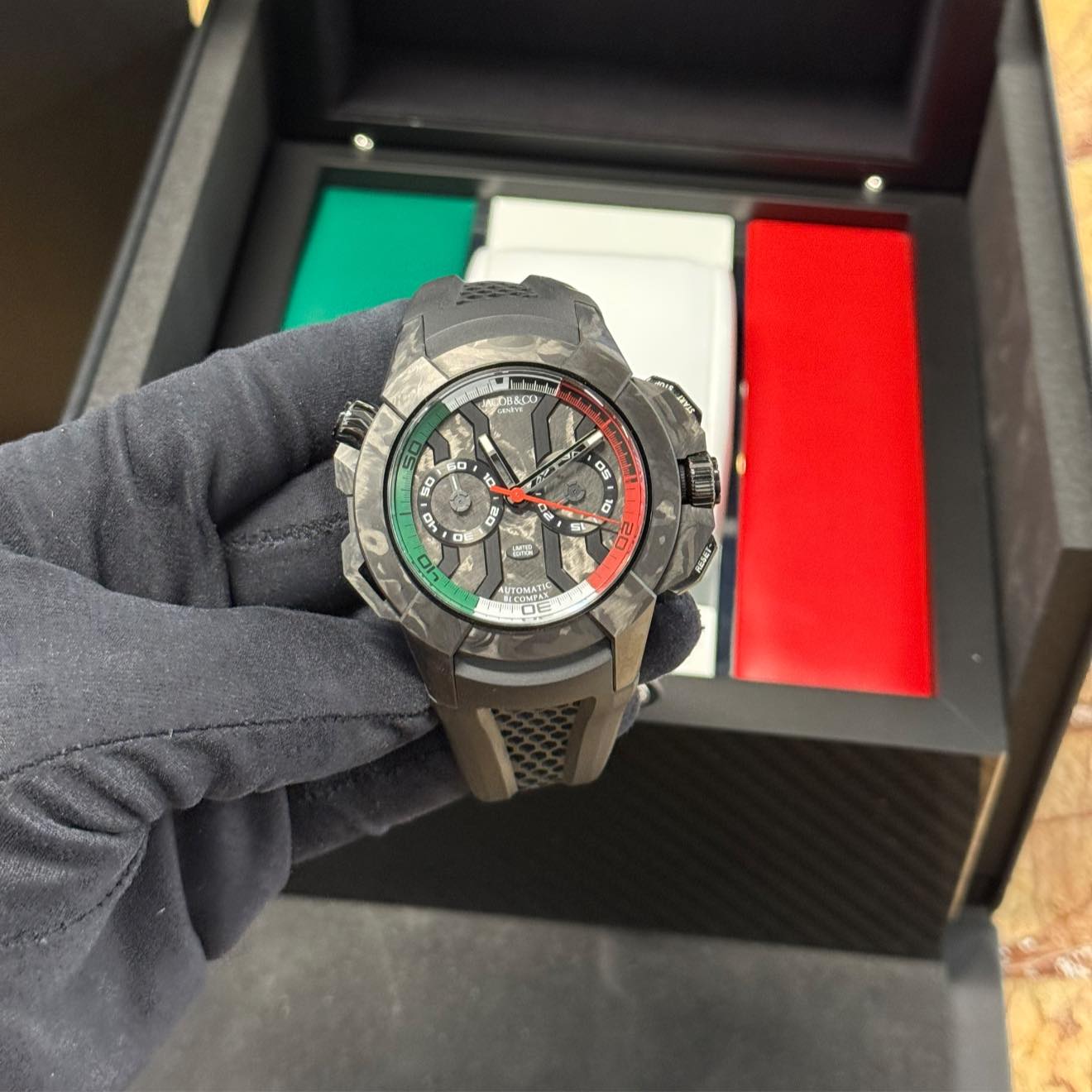 May be an image of wrist watch and text