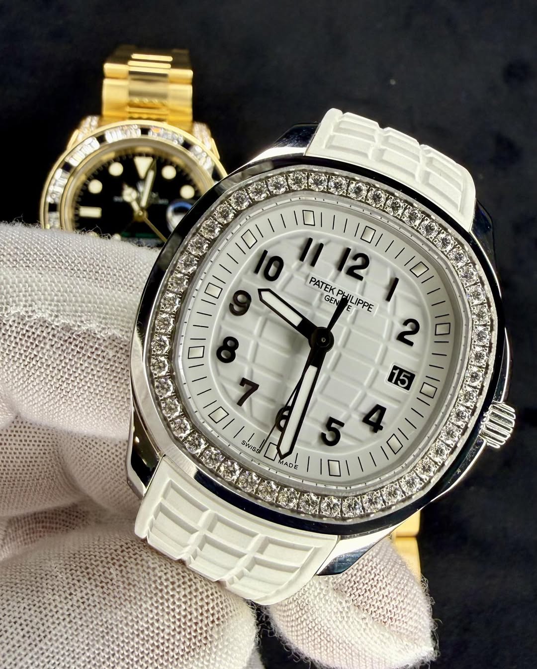 May be an image of wrist watch and text