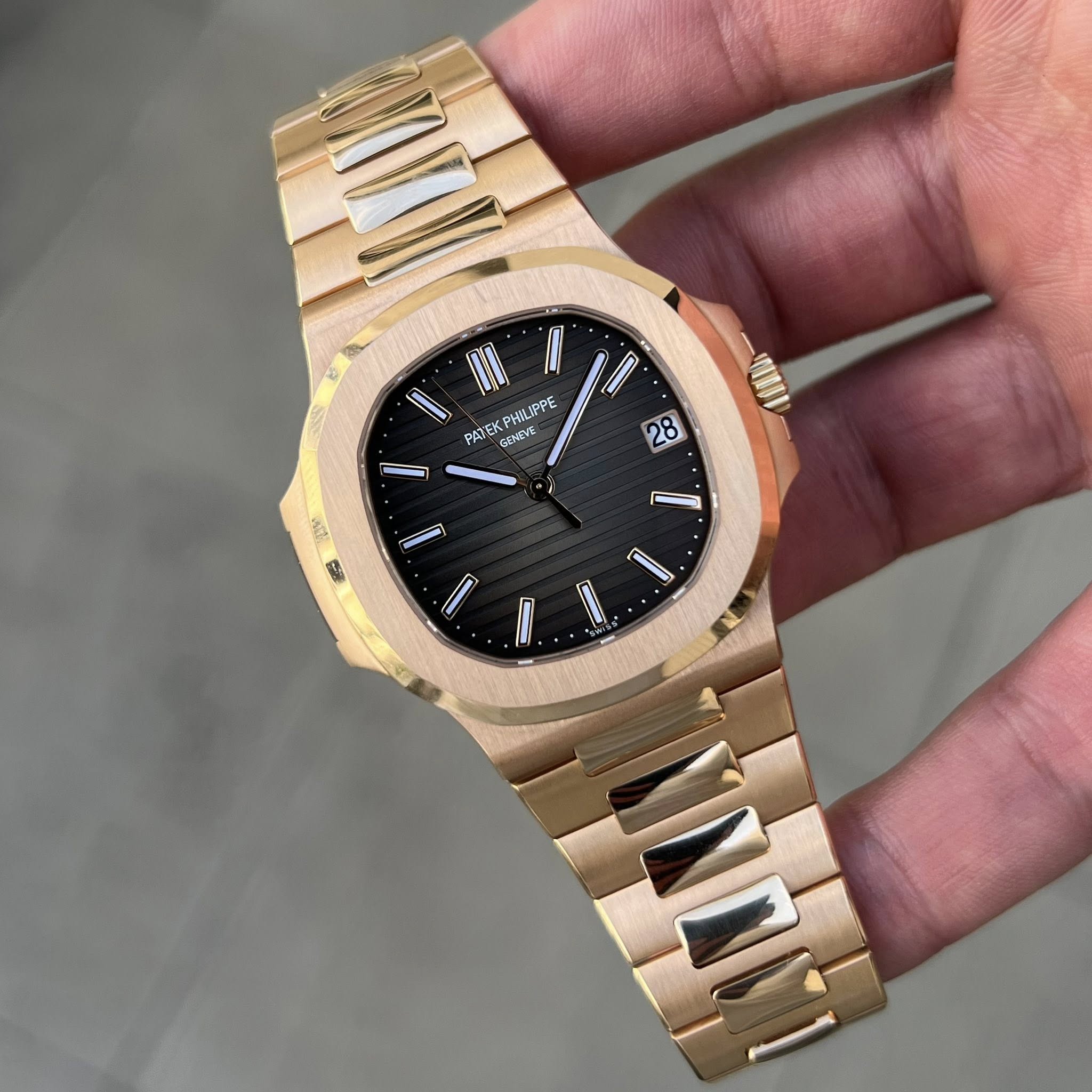 May be an image of wrist watch and text that says 'PHILLIPPE PATE GINEVE 28 VIRI 0N ዜክ ل Ni'