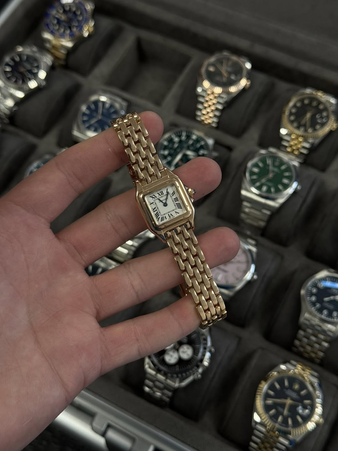 May be an image of wrist watch