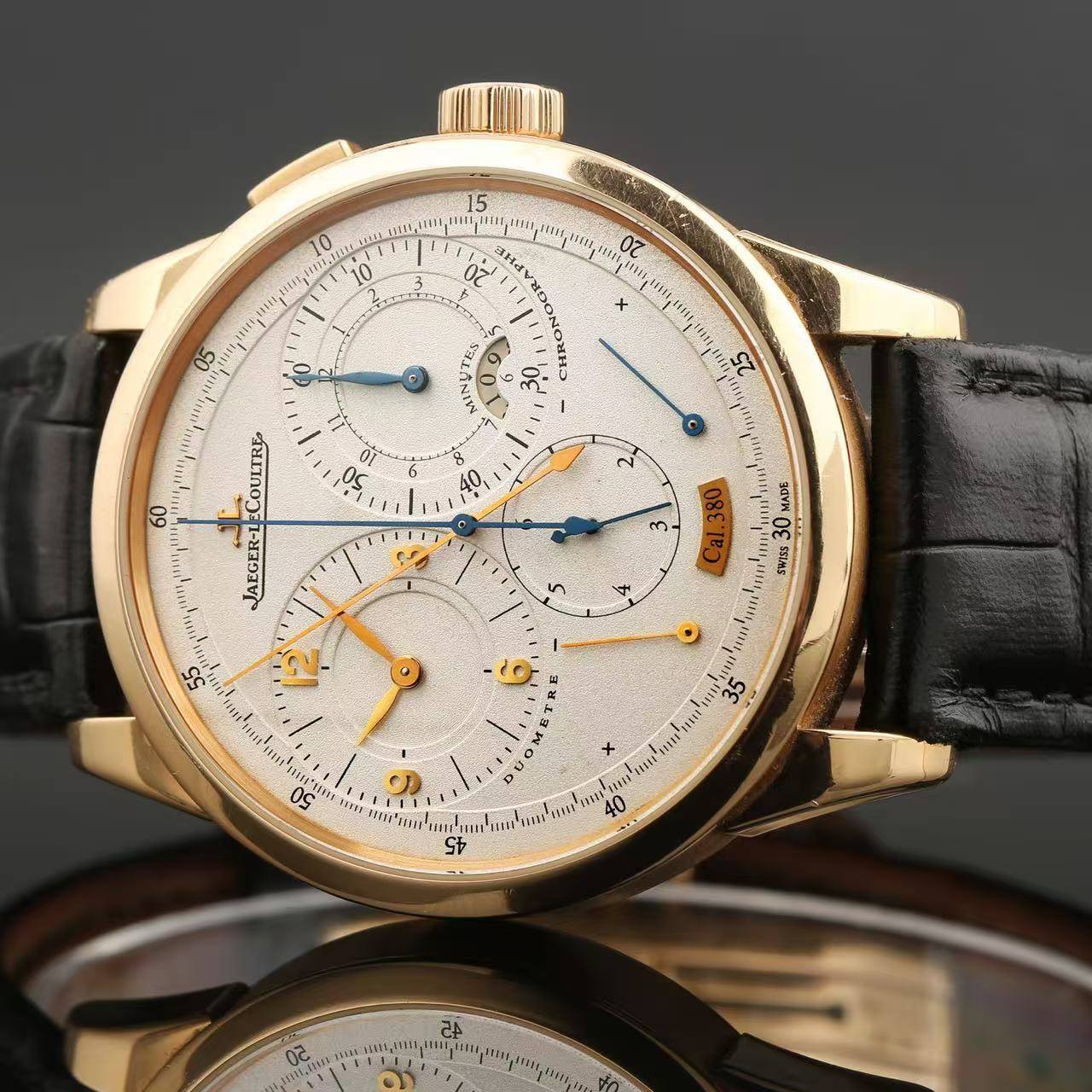 May be an image of wrist watch and text that says '15 10 10 / 3 خج 20. 05 TだS INUTES COULTRE AEGER- 2 አም። مان NADE SWISS 5 ざ 55 م 6 35 ος na 1 o Mr 54 40 2A 20 s016,m111 m…