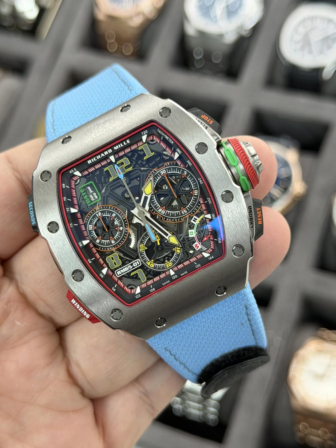 May be an image of wrist watch and text that says 'SIIO MILLE in M T 2/ RICHARE Hu M A 數告 7 มท JNS TER CHYMETER 360 S00 30 ليلر العلنا 240 5 SESDEES VITK ህ 号 発 20 미니T버 160 K a…