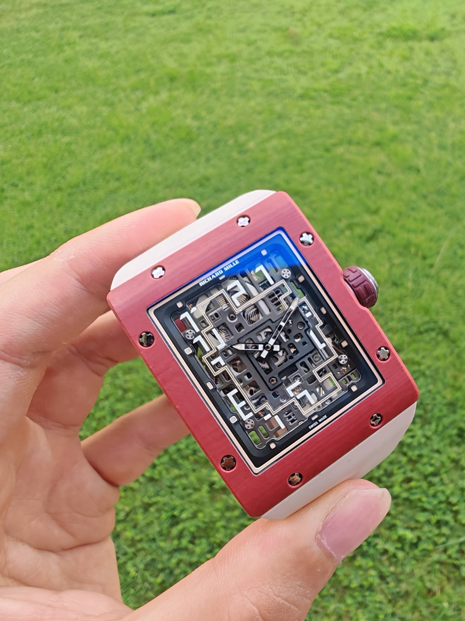 May be an image of digital watch and text
