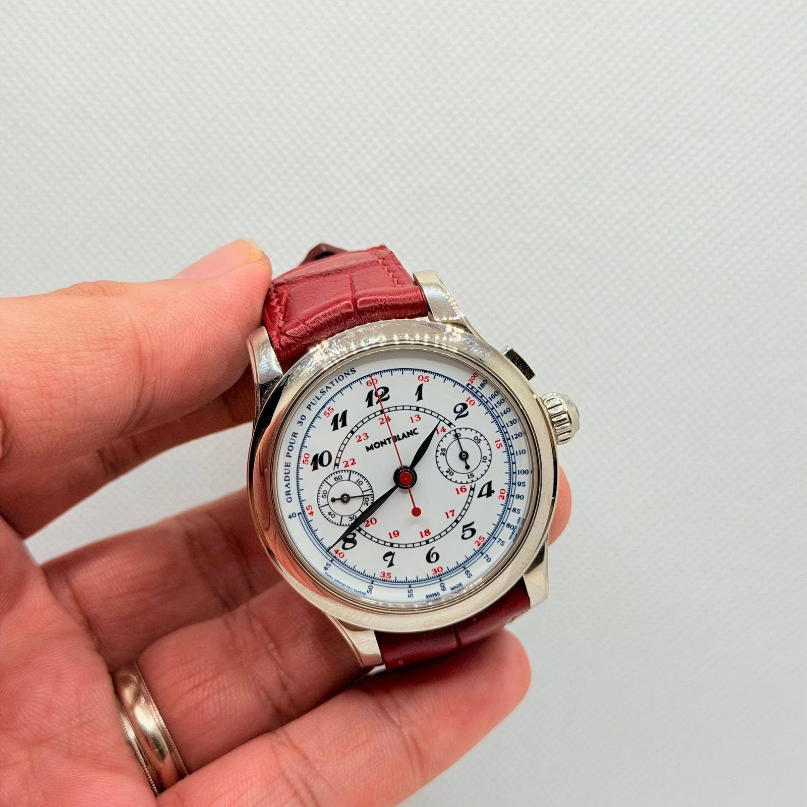 May be an image of wrist watch and text