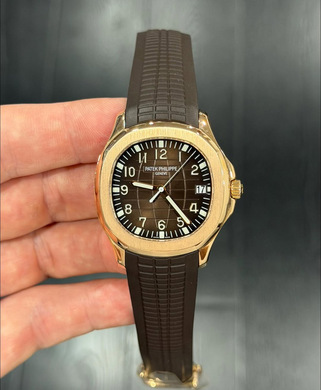 May be an image of wrist watch and text that says 'M И 12 10 PATEK TEKPHILIPPE IPPE GENEVE GENEVE '