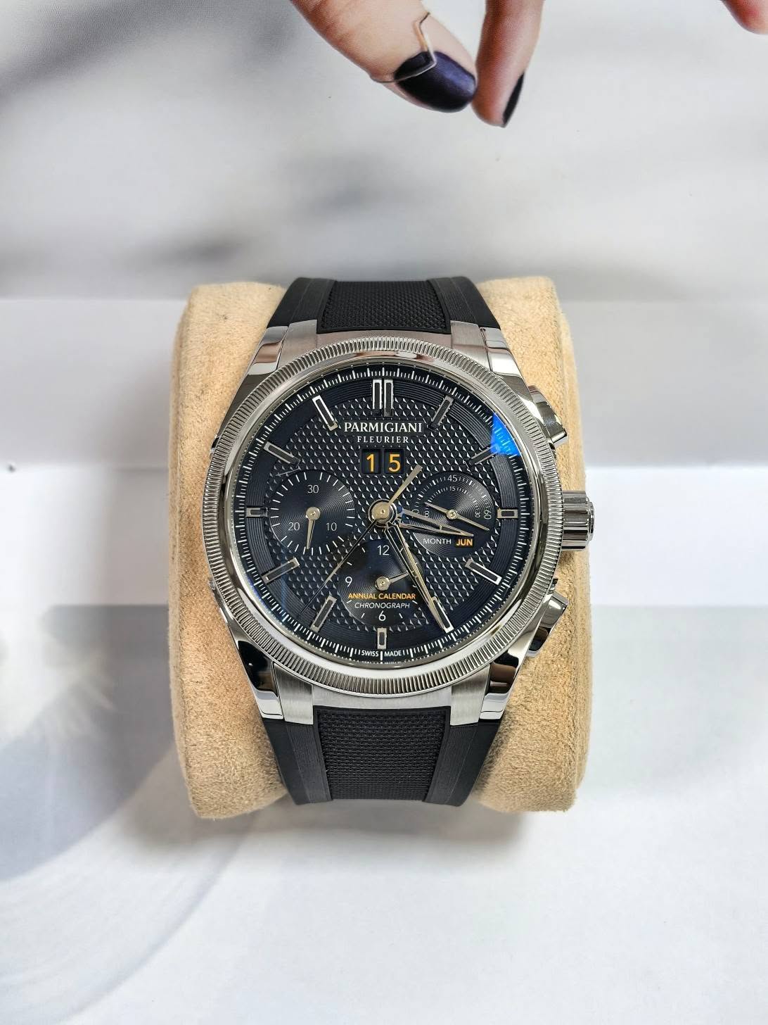 May be an image of digital watch and text