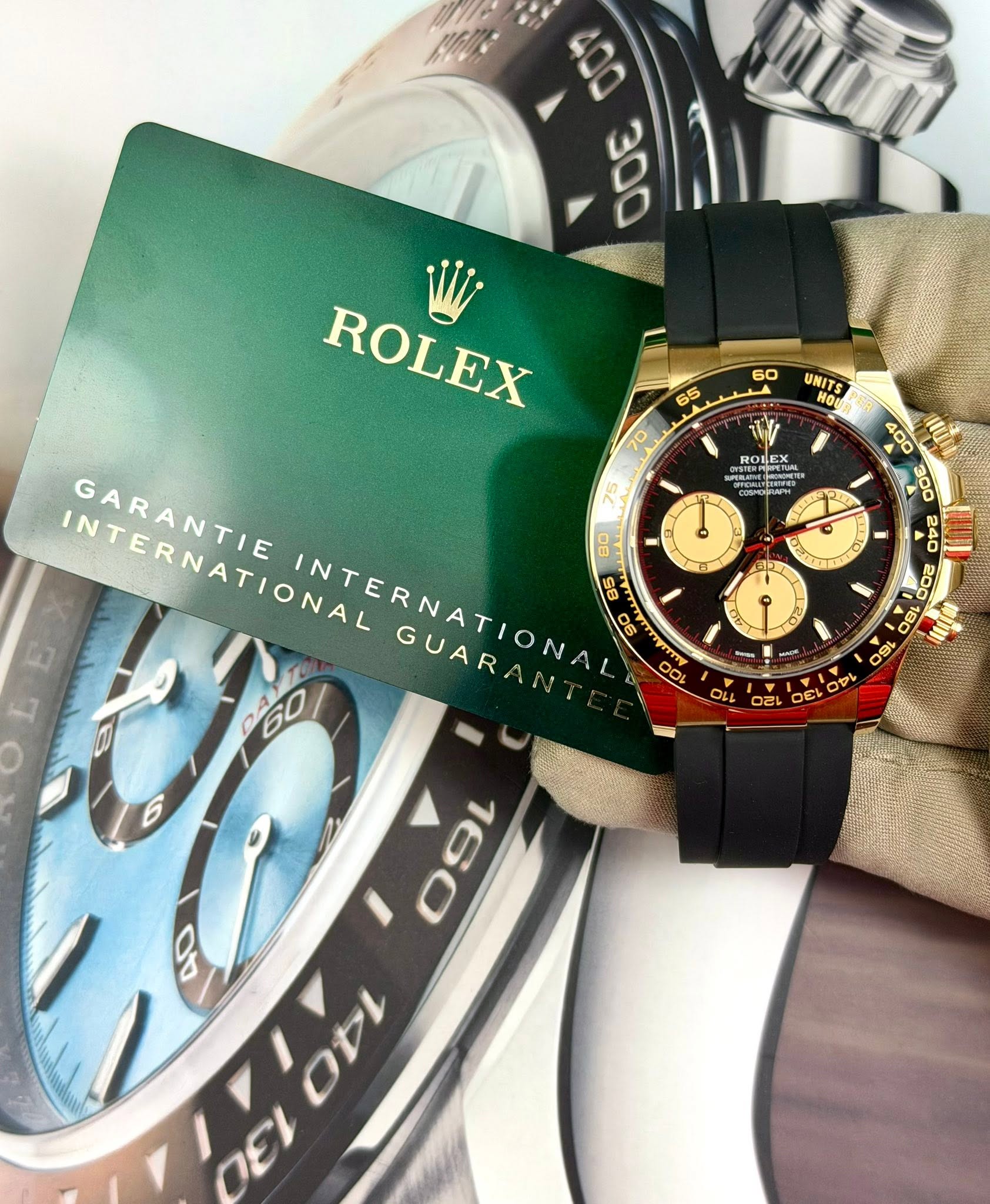 May be an image of wrist watch and text that says '60 65 UNITS HOU 70 W ROIEX OLEX -ace 75 ۵ 80 ROLEX W INTERNATIONT GARANTIE 85 GUARANT O 90 GUAR D - t ንተ O 19L אשם 4 - o Om DO…