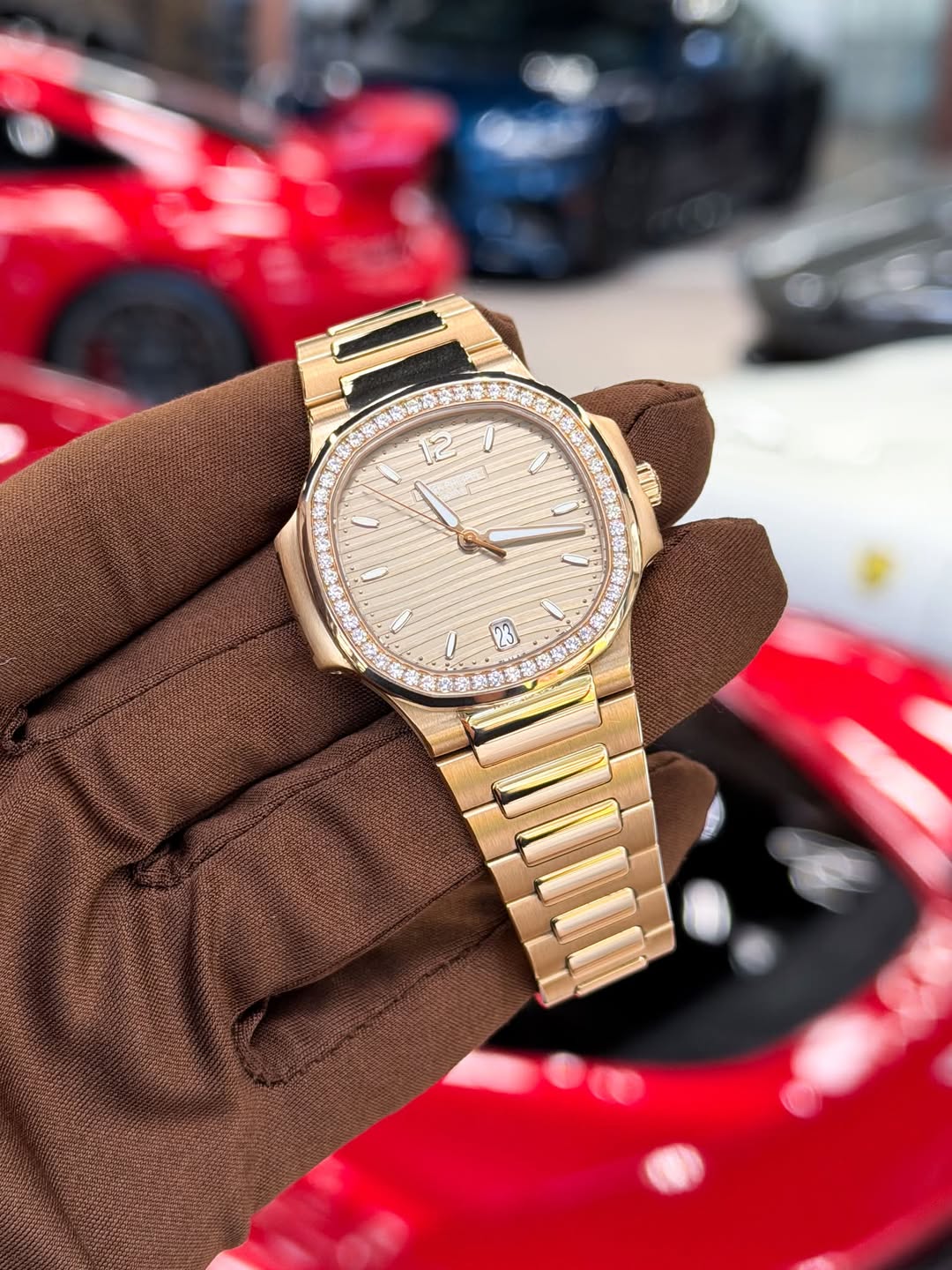 May be an image of wrist watch and text that says '12 I V ባባመ 23 L I'