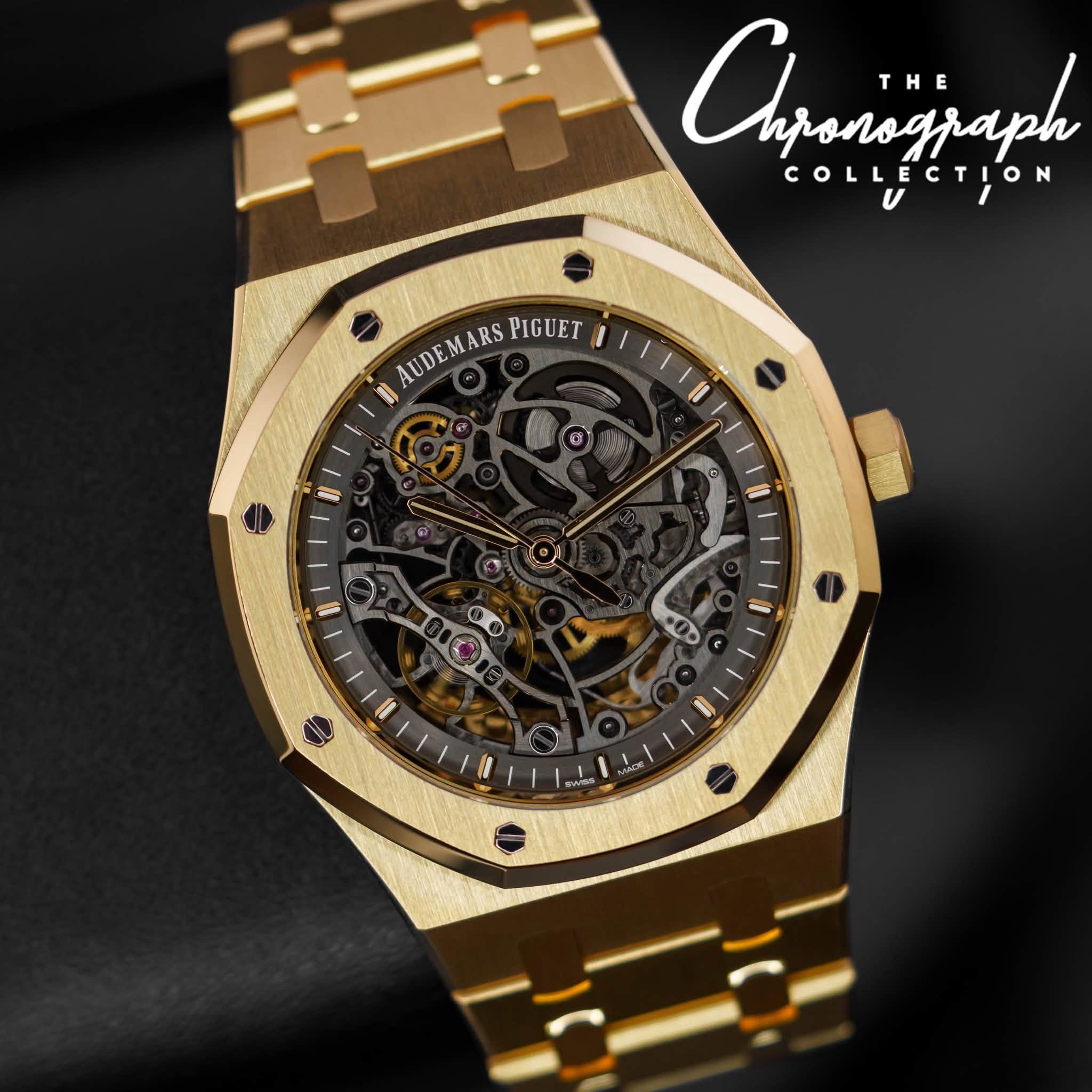 May be an image of wrist watch and text that says 'Cljanizjaph THE COLLECTION AUDEMARS AUDEMARS PIGUET O'