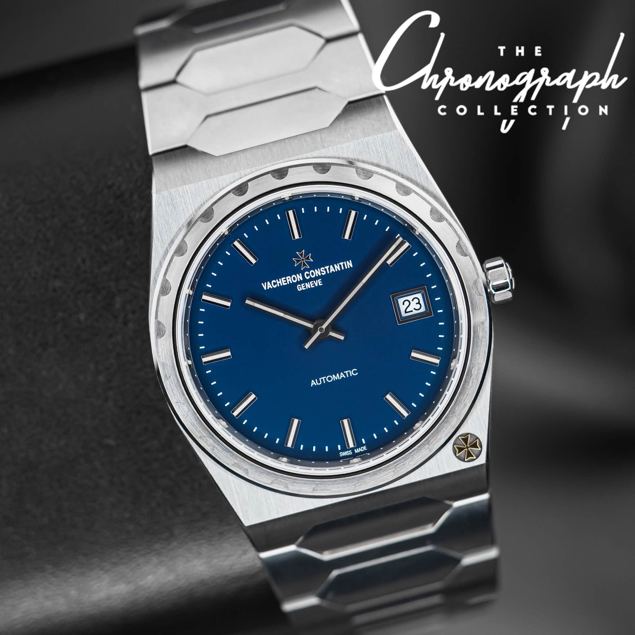 May be an image of wrist watch and text that says 'Crraninijaph nponograph T THE COLLECTION TION l' VACHERON VACHERONCONSTANTIN CONSTANTIN GENEVE 23 I AUTOMATIC ١ 1, DE'