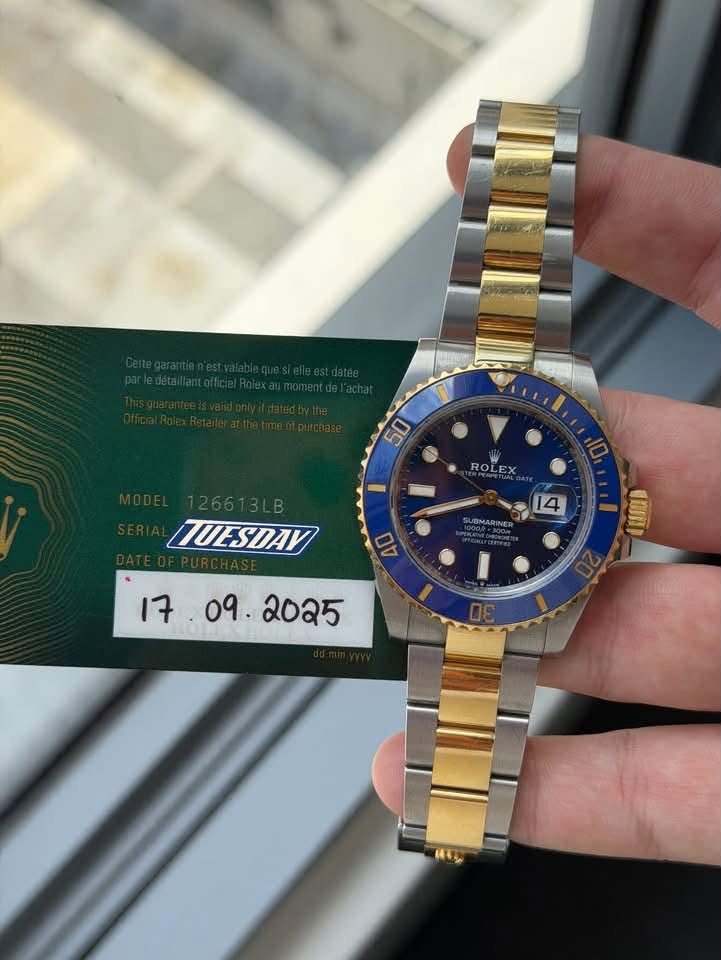 May be an image of wrist watch and text that says '50 ROLEX TUESDAY 14 0V E '