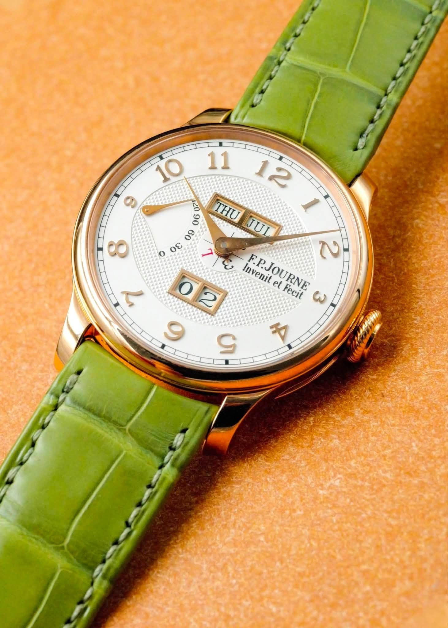 May be an image of wrist watch and text that says ' <0 06 THU 1 09 JUL o σε مه ف invenit F.PJOURNE et Fecit ω 2 02 o 9 7 A'