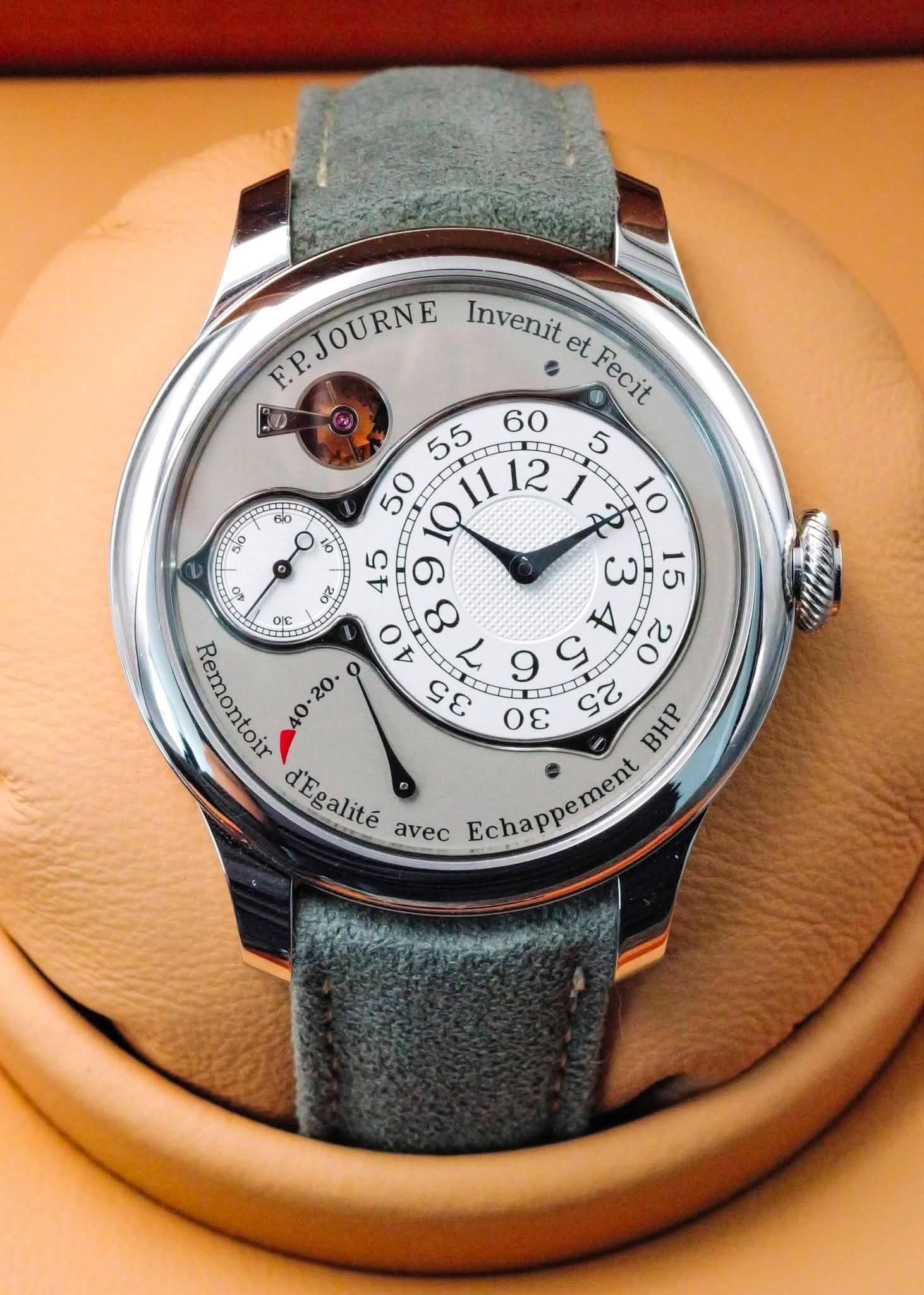 May be an image of wrist watch and text that says '6l0 50 5i0 10 G EIP.JOURNE FPJOURNE Invenit et Fecit 55 60 CIL 50 12 ILIT TIIT دن 15 02 N タ 22 لم 45 이 8 モ 00 Remontoir 40. 4…