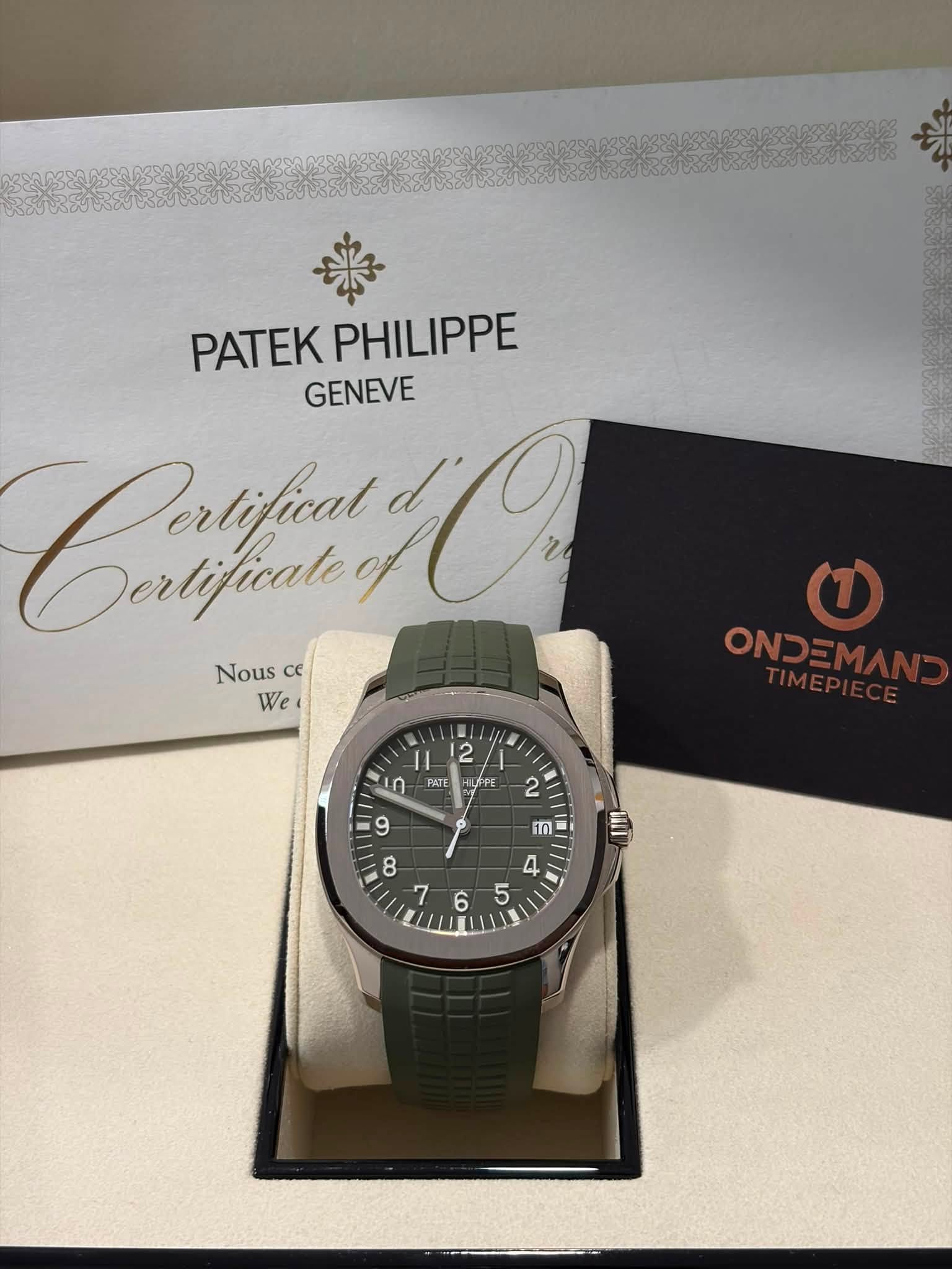 May be an image of wrist watch and text that says 'PATE PATEKPHILIPPE PHILIPPE GENEVE Caatfun O Dertificato Nous ce We ONDEMA OND 2 I in PATE yoPe 7 2 9 ៣ '