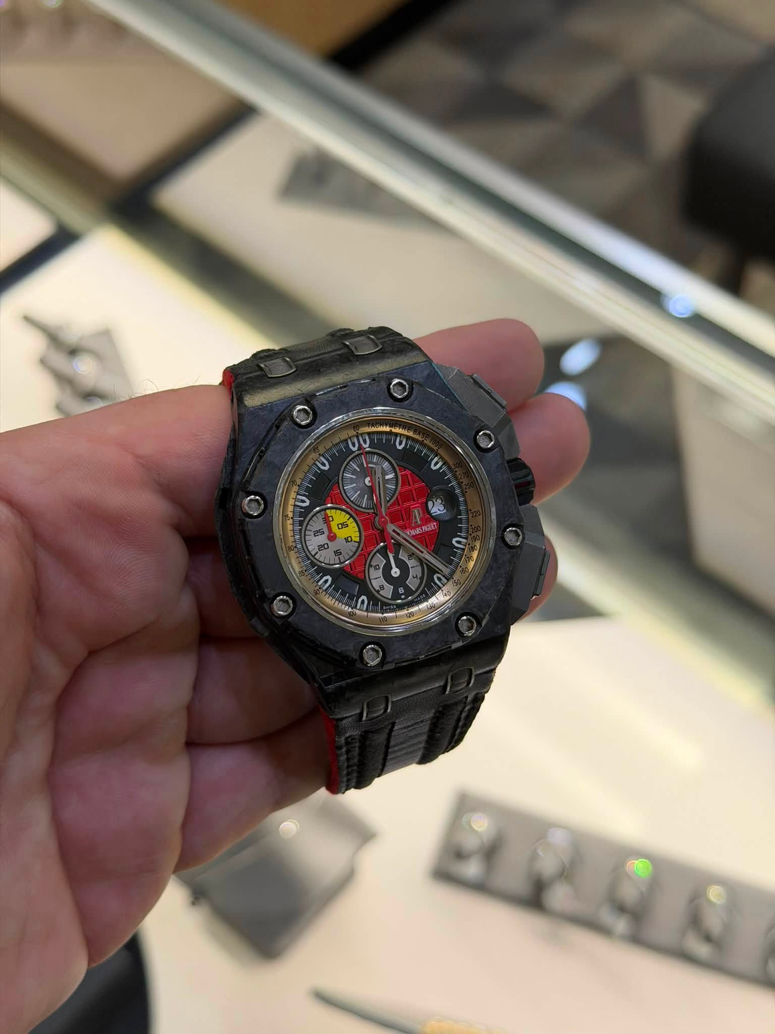 May be an image of wrist watch